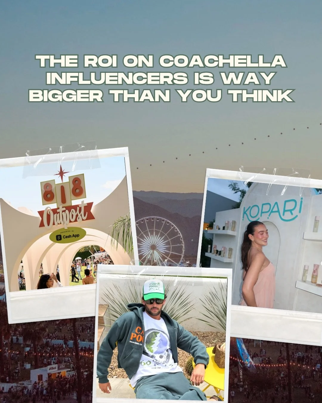 @coachella and influencers go together like milk &amp; cookies... but what does ROI 𝘢𝘤𝘵𝘶𝘢𝘭𝘭𝘺 look like for these brands? well, it might surprise you 👀⁠
⠀⠀⠀⠀⠀⠀⠀⠀⠀⁠
according to @mirrorusnews, brands are estimated to spend from 6-figures to ov