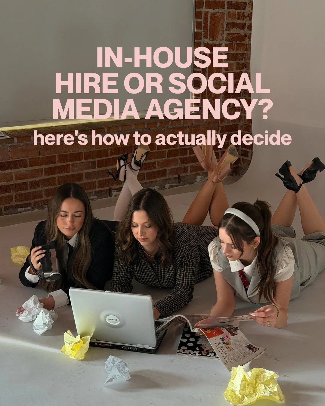 deciding between onboarding a new hire or a social media agency? 🤔 this decision isn't always so linear. ⁠
⁠
the right choice has less to do with who creates your content and more to do with what your business actually needs. do you need another set