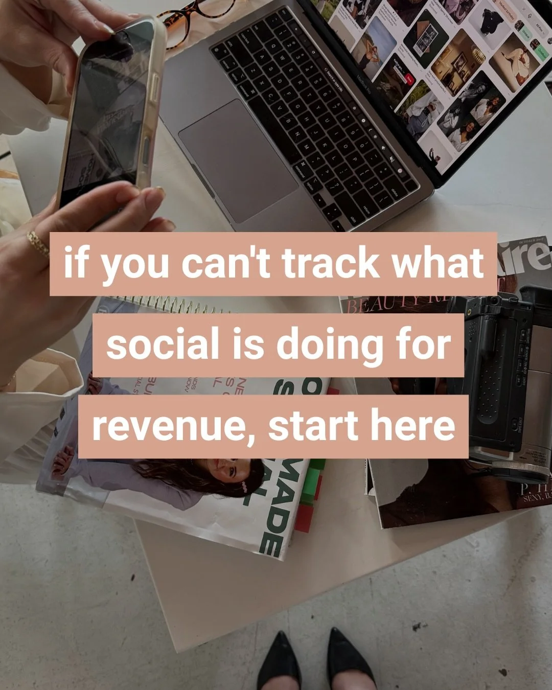 NEWS FLASH 🗞️ social media is doing way more for your business than what can be tied to an immediate sale. 👀⁠
⁠
the saves, shares, DMs, profile visits, website clicks&hellip; those are all signs that someone is moving from &ldquo;who is this?&rdquo