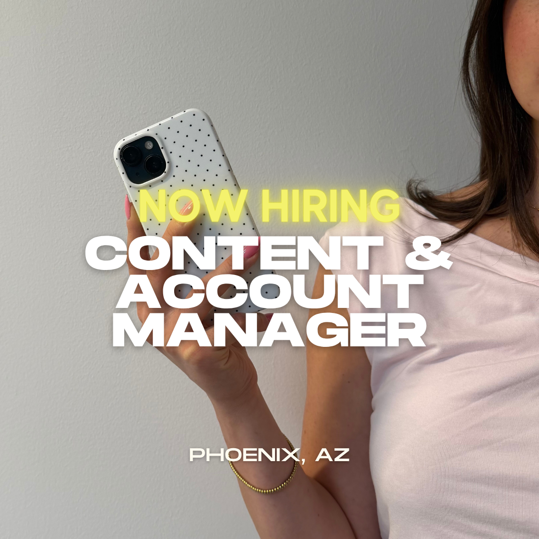 NOW HIRING: Content &amp; Account Manager (Full-Time) (Hybrid)
