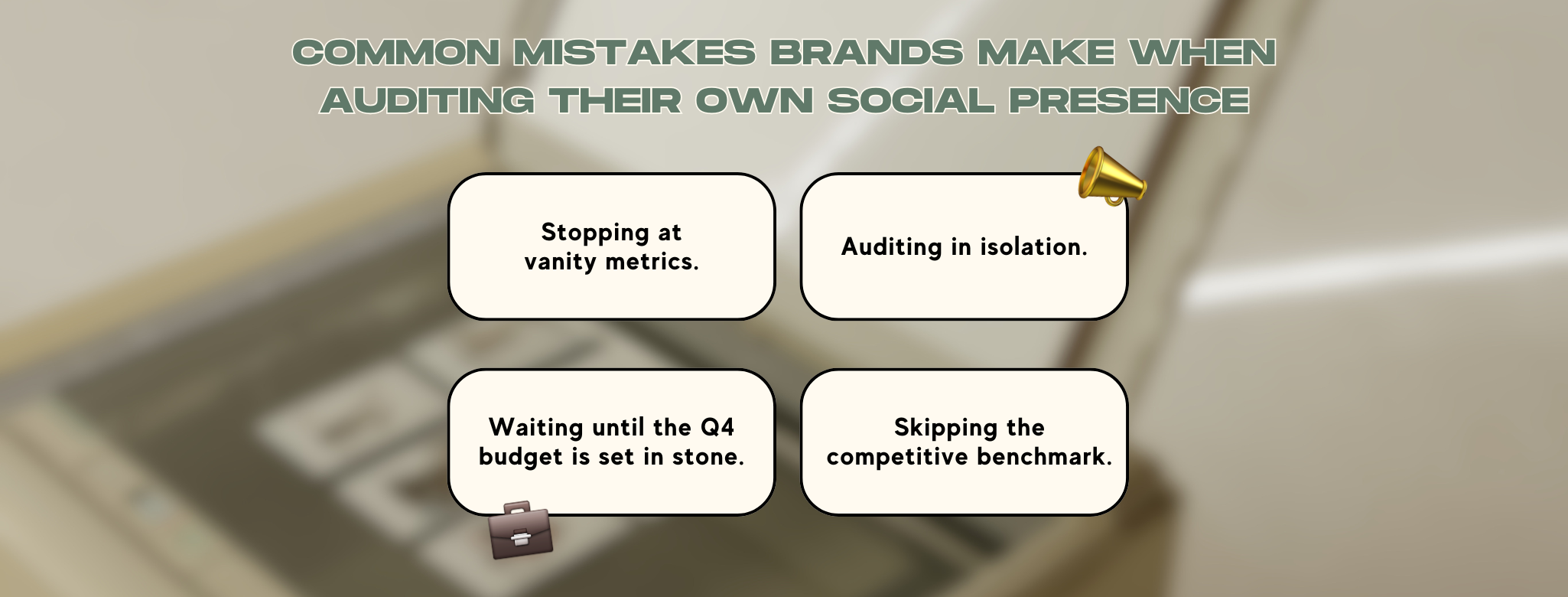 Social Media Audit before Q4