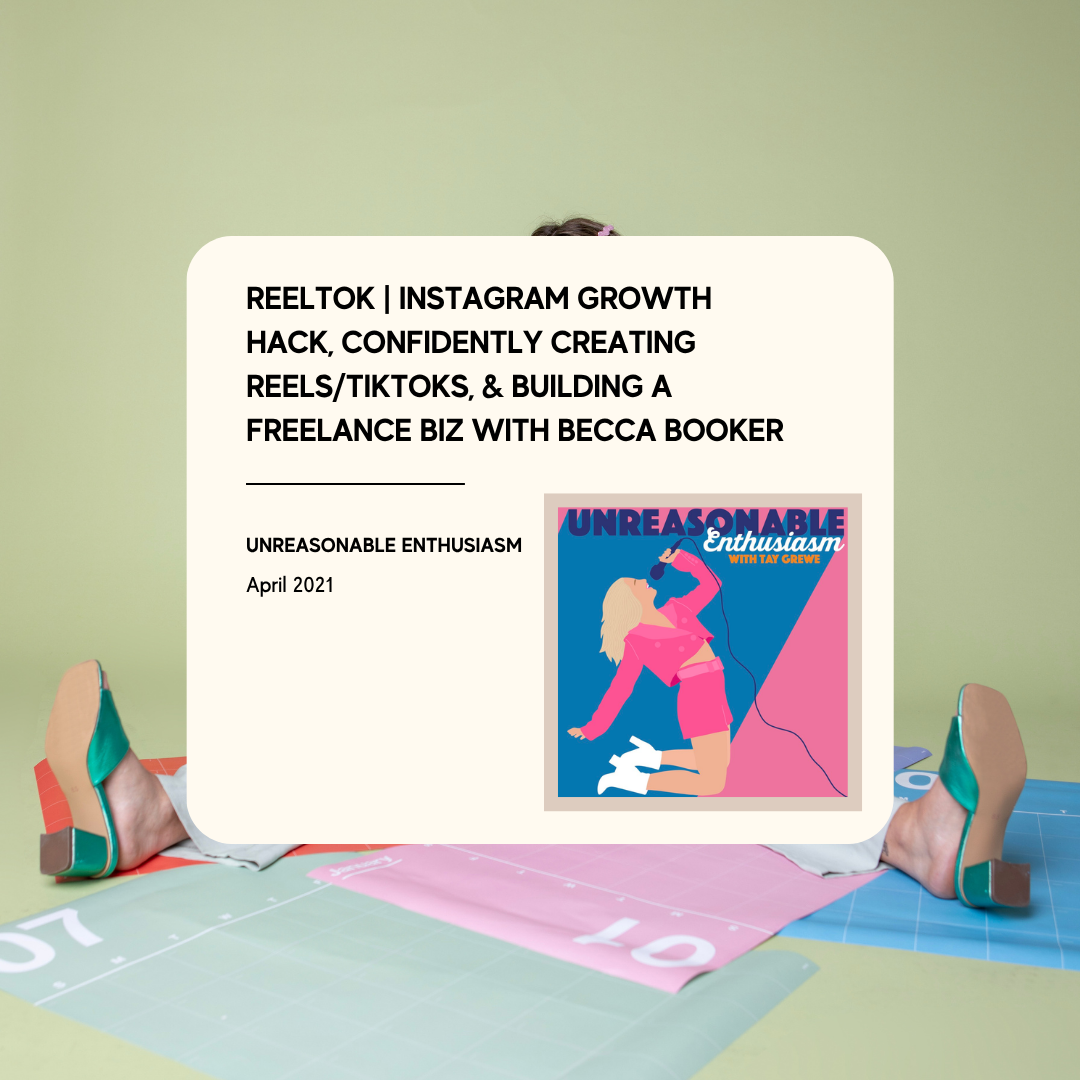 Unreasonable Enthusiasm podcast episode with Becca Bunch of Homemade Social, April 2021
