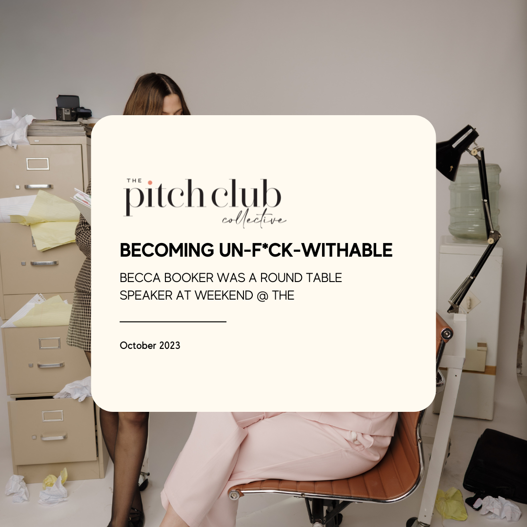 The Pitch Club boundaries webinar with Becca Bunch of Homemade Social, October 2023