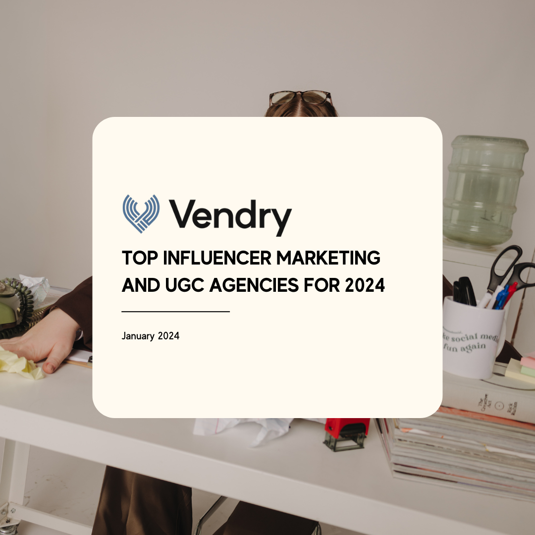 Vendry names Homemade Social a top influencer marketing and UGC agency, January 2024
