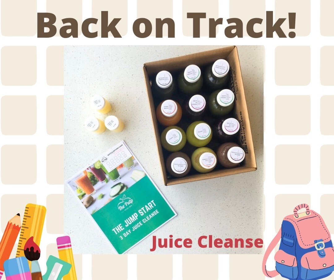 Back on Track! 

Juice Cleanse is available to get your nutrition back on track. These juices will help you body in so many ways like boosting your immune system and detoxifying your body. 

Only available here at The Pulp. 

#juicecleanse #detoxjuic