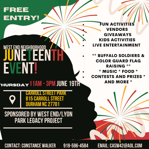 West End Neighborhood Juneteenth Event