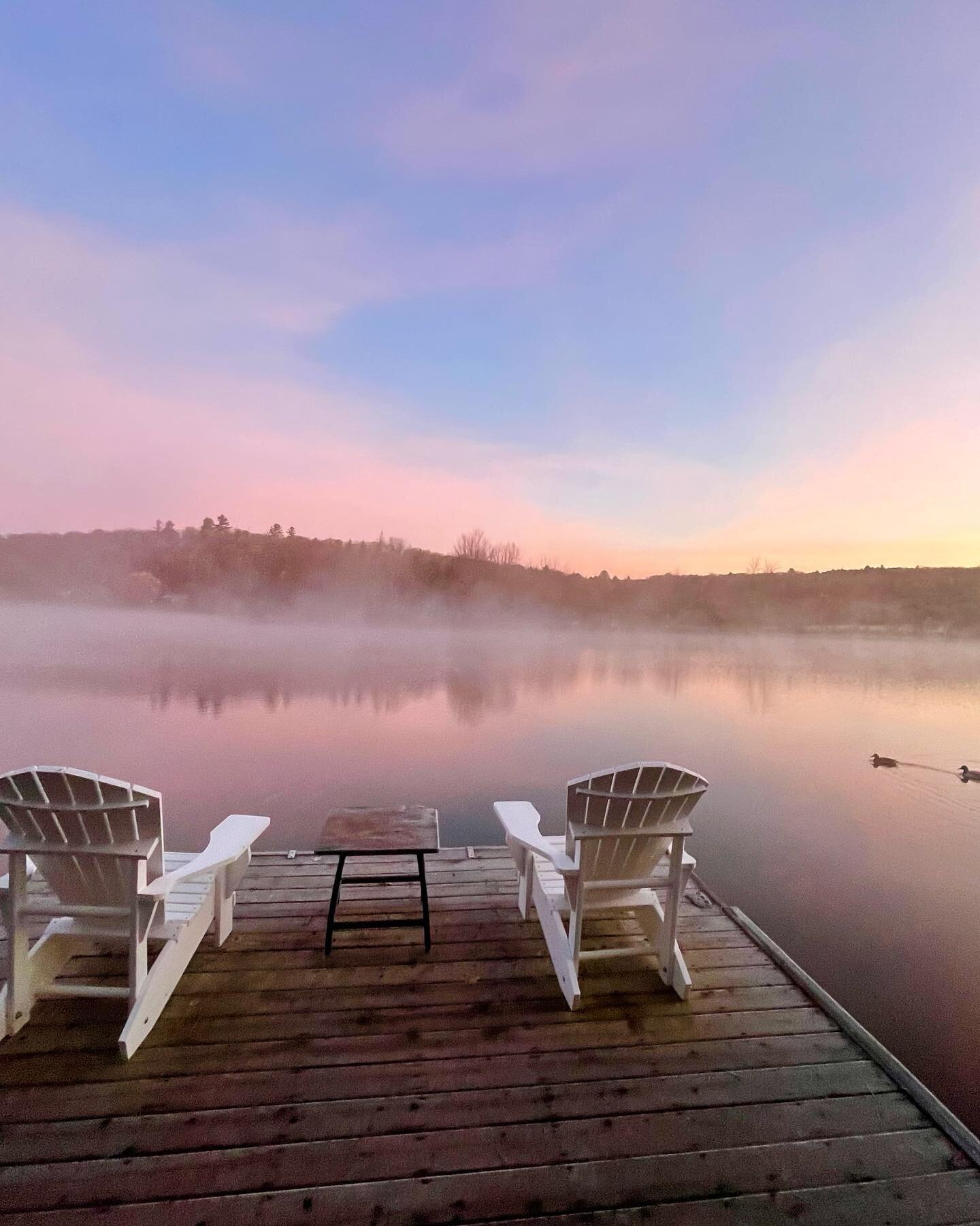 Misty mornings&hellip; those cold, crisp mornings before the lake freezes for the winter. 

#thewatersedgetreehouse #treehouse #canadiantreehouse
#cabinlife #cabininthewoods #muskokacottage #excapethecity #muskoka #muskokaliving #cabindiaries #myhgtv