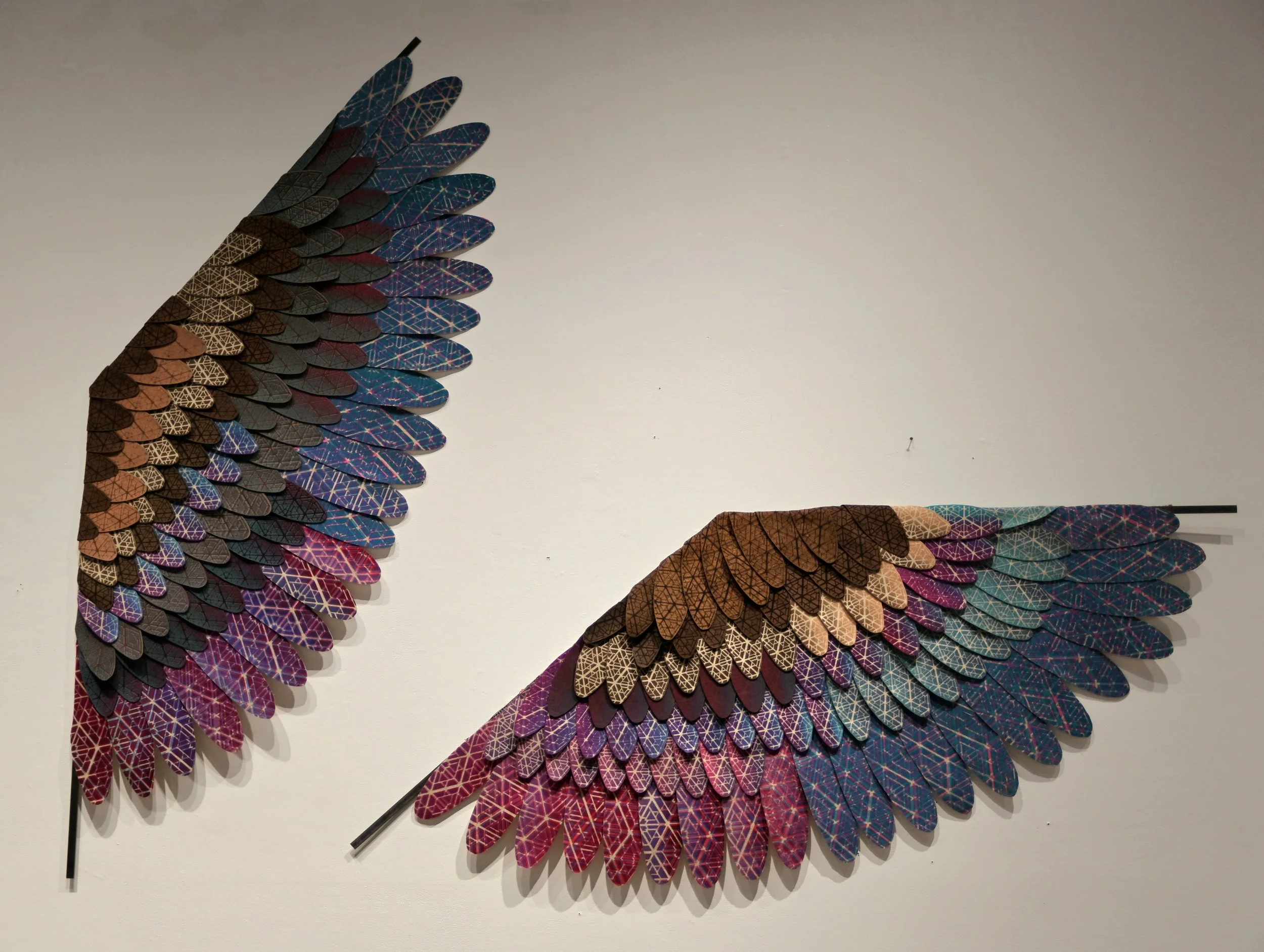 "Freedom Flight", 2022

Collaboration with artist Orven Cruz
9 ft x 7 ft

Screenprint on felt, aluminum mesh, sewing thread, steel bar