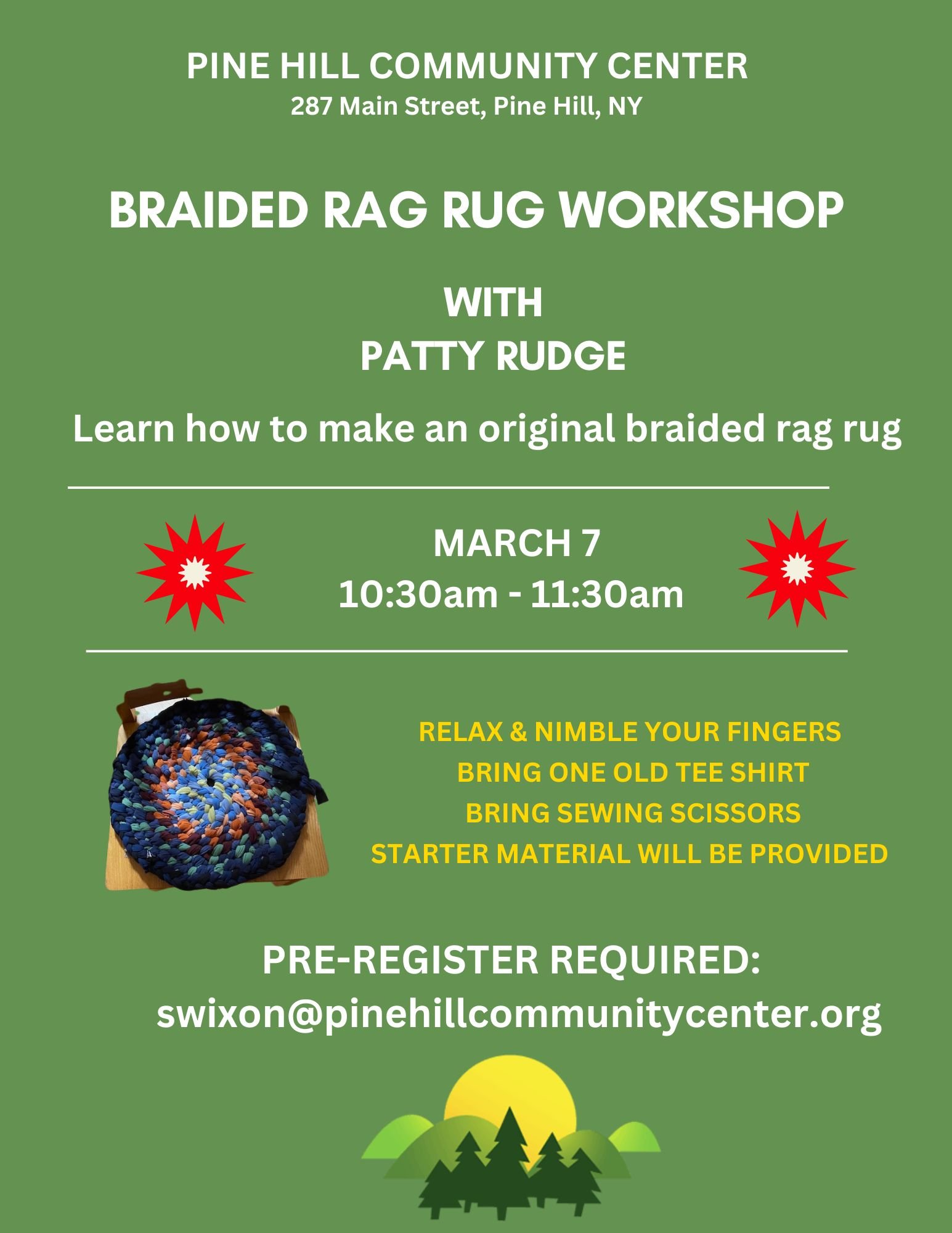 BRAIDED RAG RUG WORKSHOP