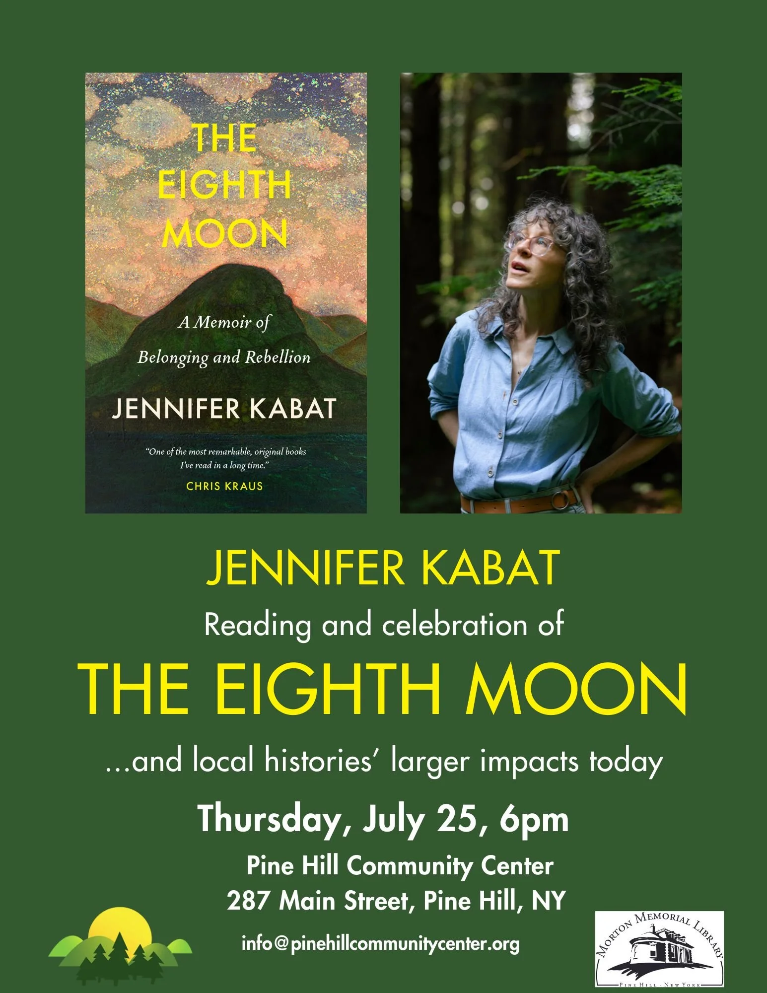 BOOK READING WITH JENNIFER KABAT