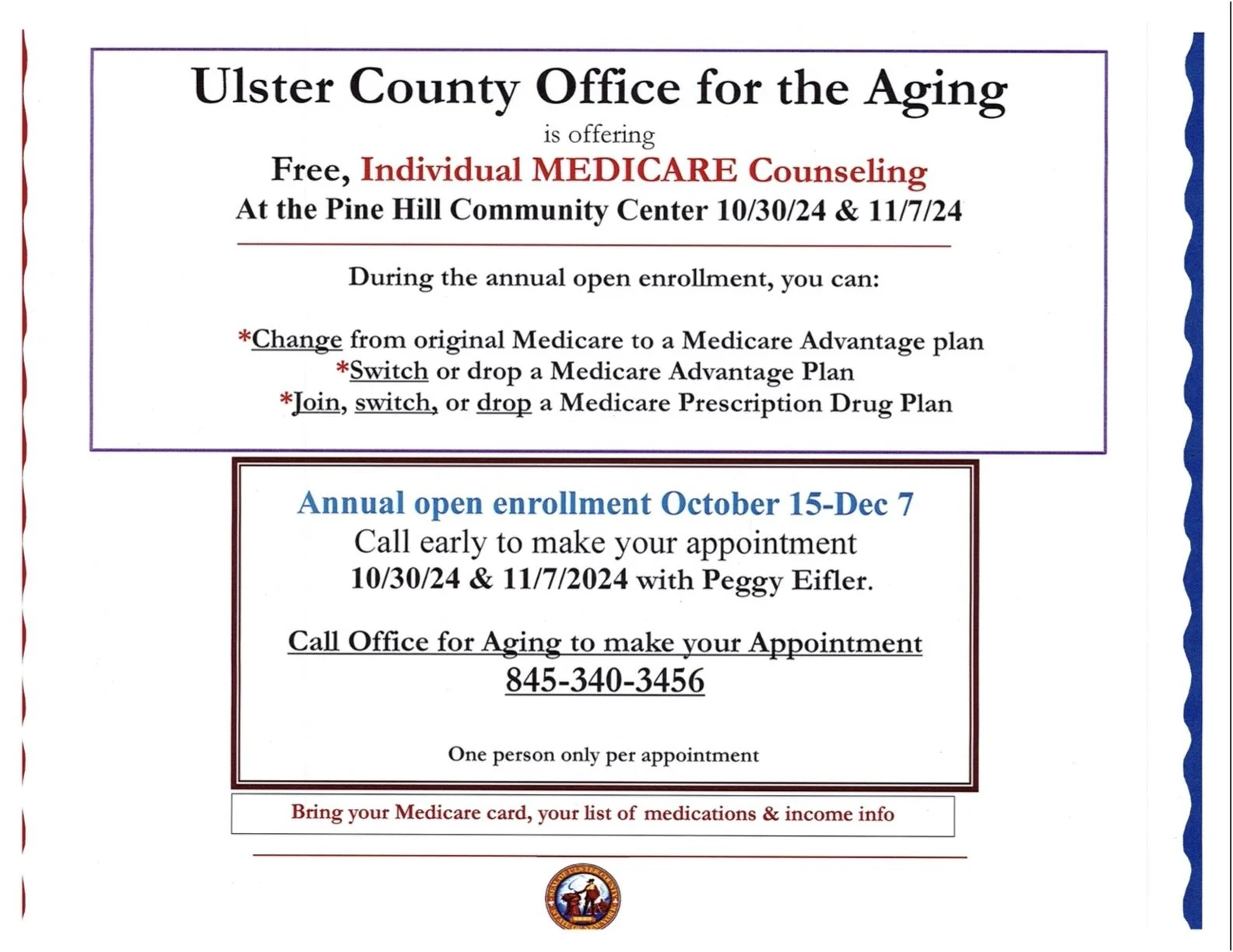 INDIVIDUAL MEDICARE COUNSELING