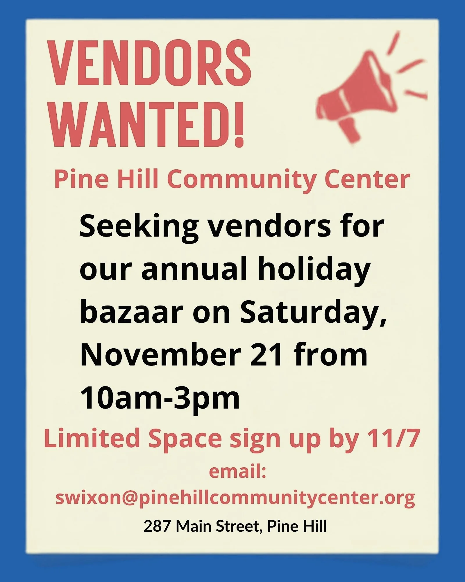 Calling all Vendors
