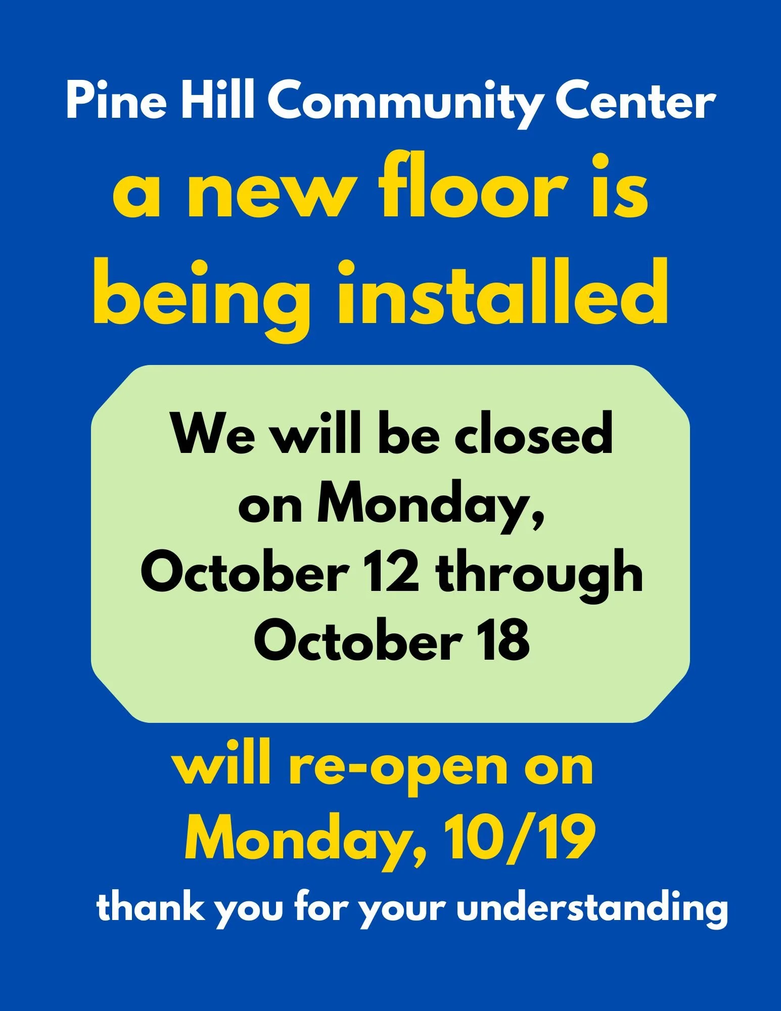 Center Closure