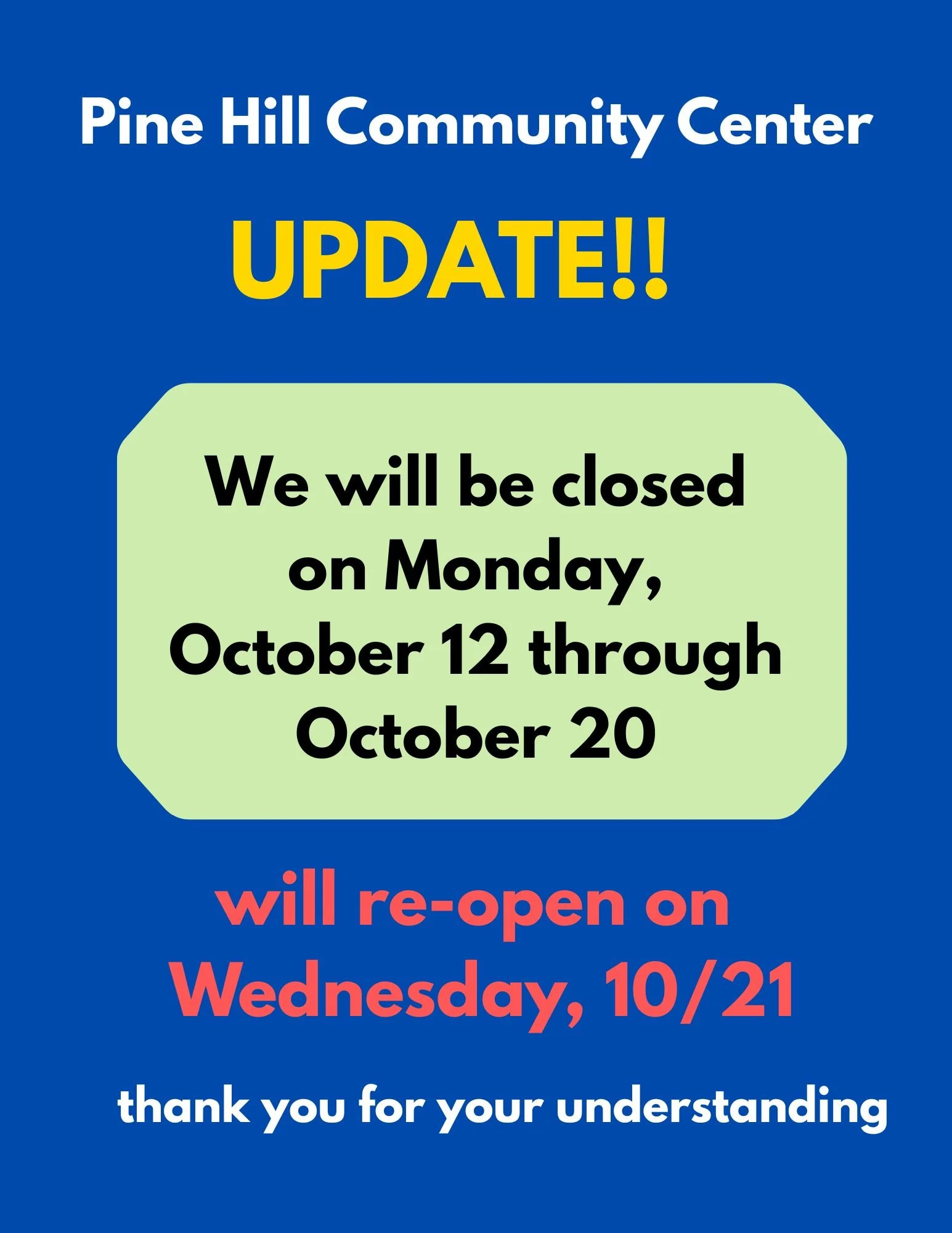 Center Closure
