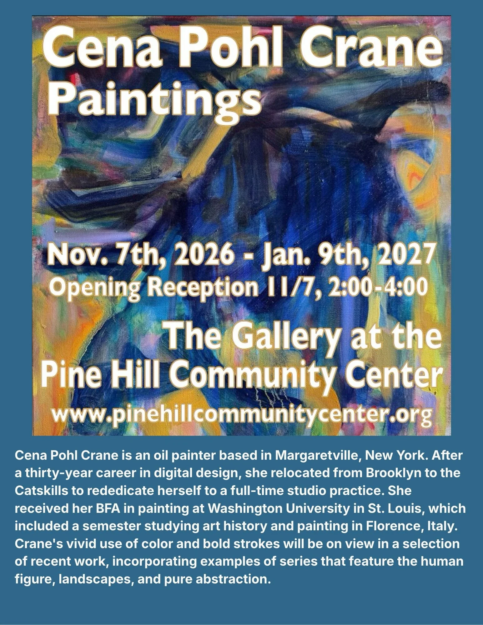 Cena Pohl Crane Art Exhibition