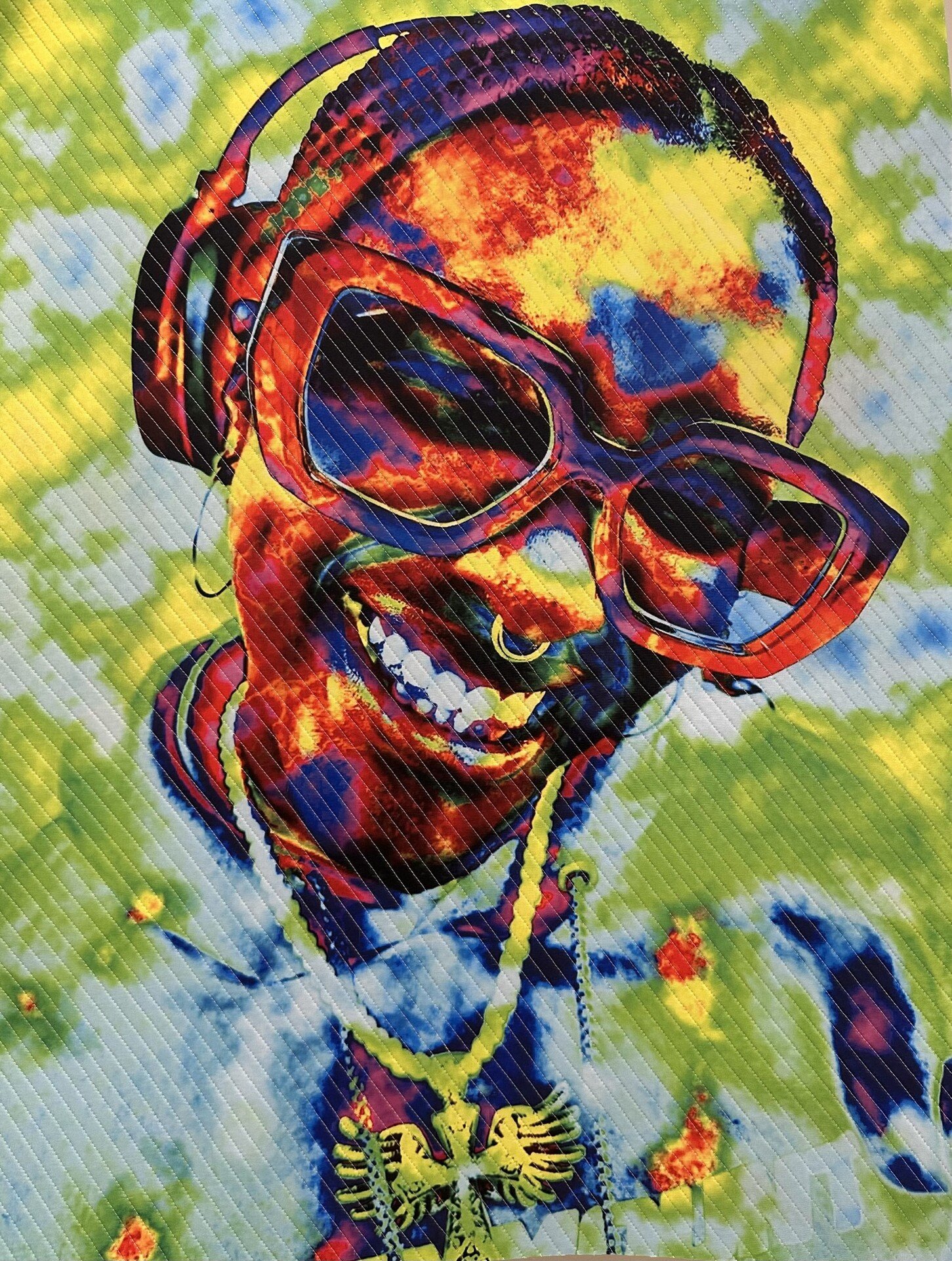 Vince Quevedo, "Afternoon Delight," art quilt, 36 x 27.5 inches.