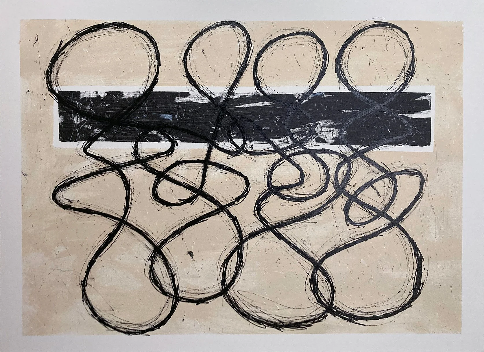 Cameron Omega, "Untitled 5," acrylic on canvas, 30 x 40 inches.