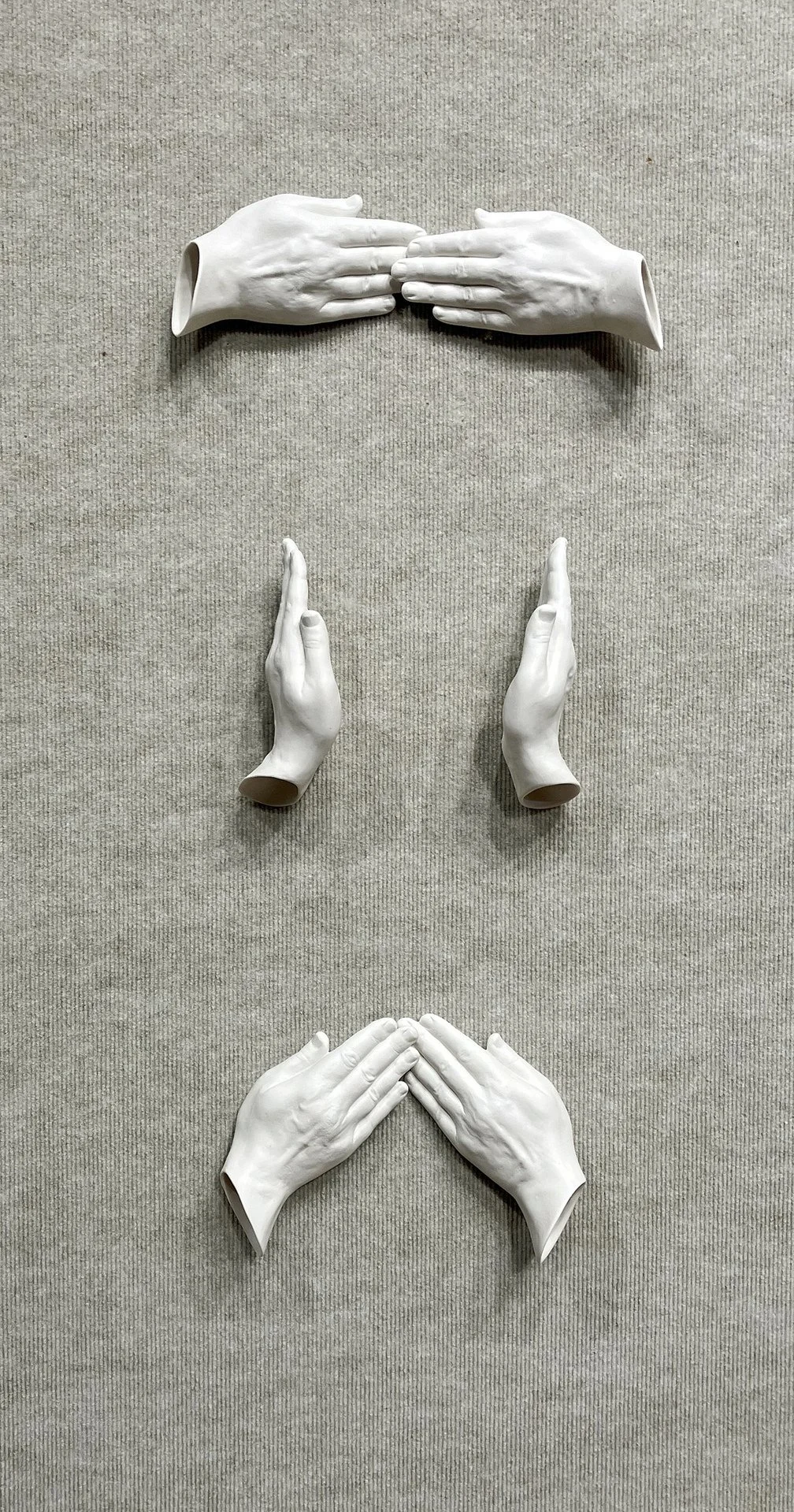 Jennifer Holt, "Untitled," porcelain, 24 x 12 x 4 inches.
