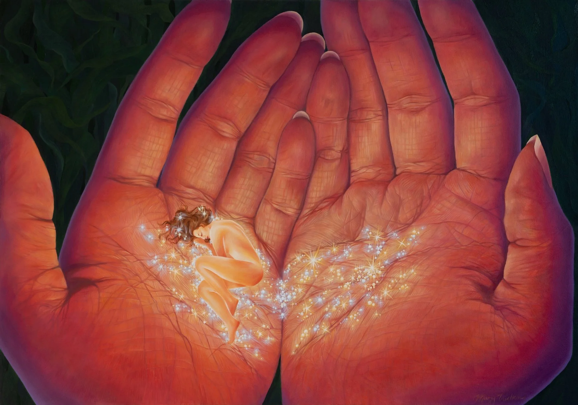 Mary Watkins, "Daughter of the Star Breather," oil on canvas, 28 x 40 inches. 