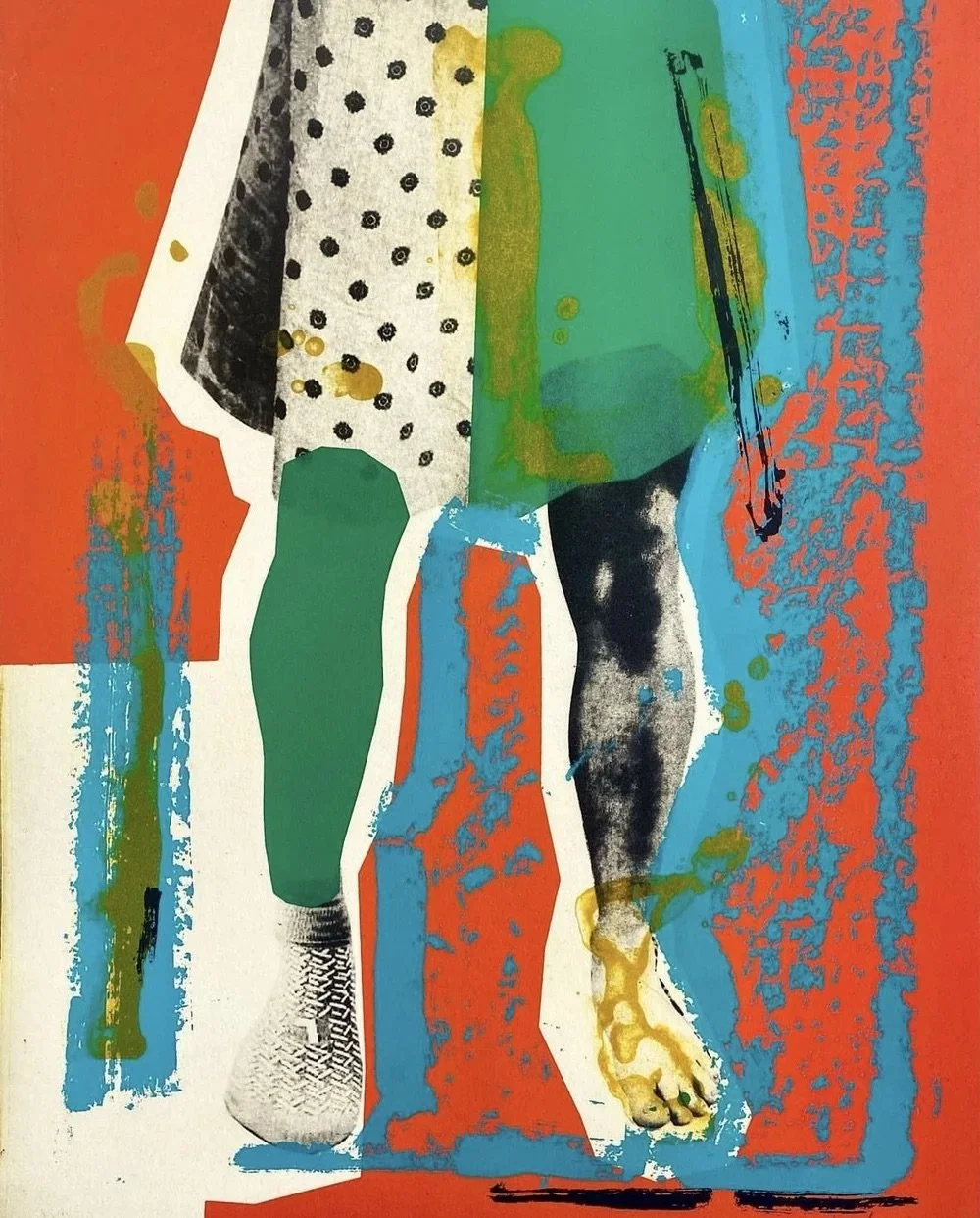 Brett Taylor, "Here I Stand 3," photogravure and silkscreen on Rives BFK, 14 x 11 inches.