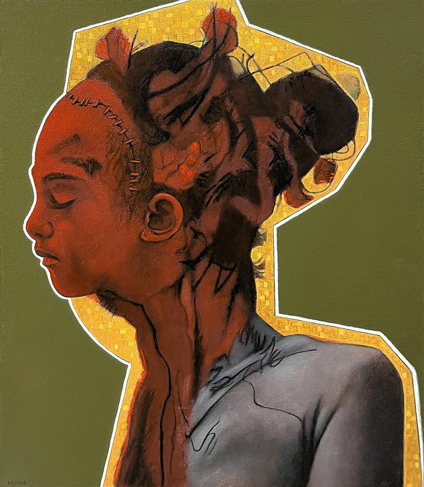 Terry Brewer, "Absence of Presence #9," oil on canvas, 23 x 20 inches.