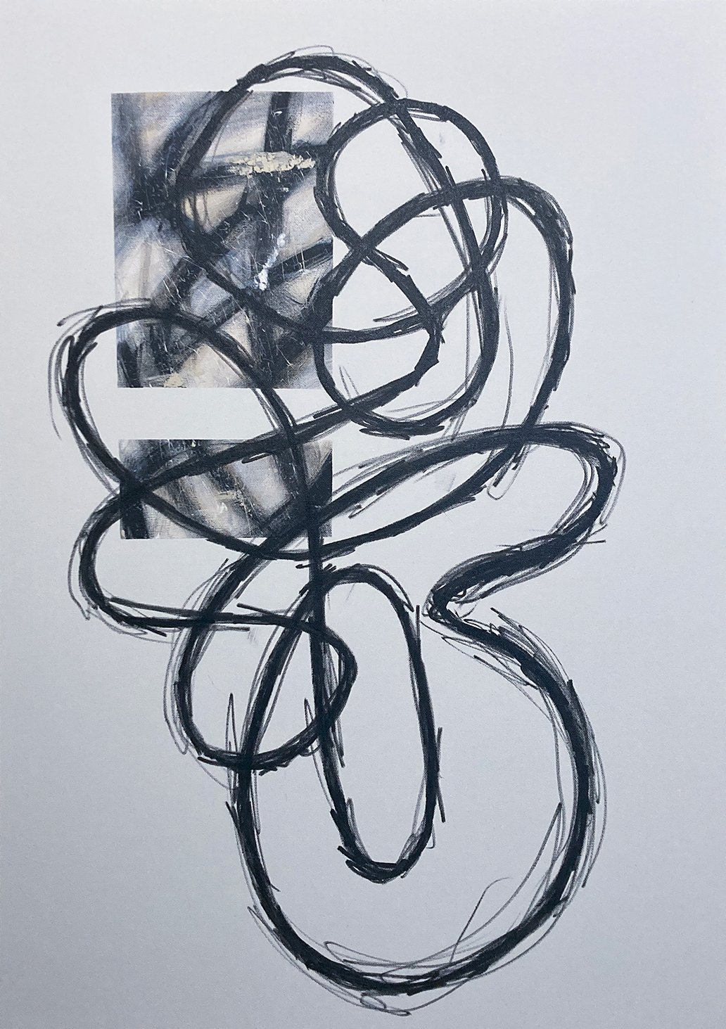 Cameron Omega, "Untitled 2," acrylic on canvas, 36 x 24 inches.