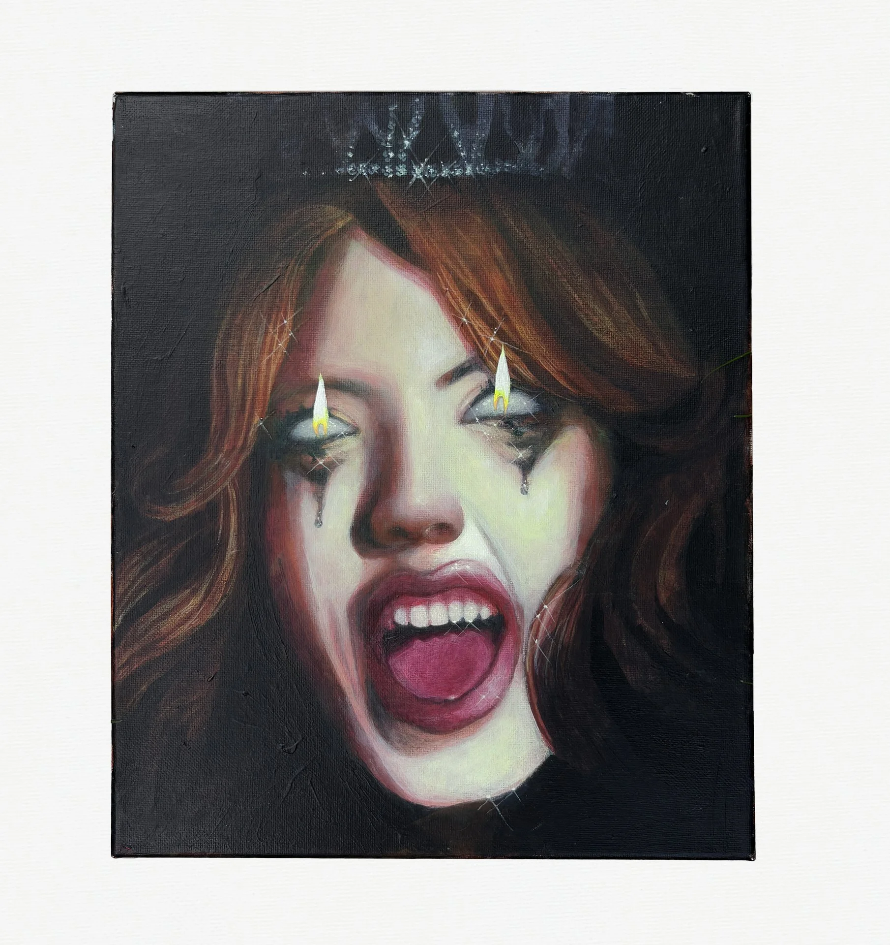 Miram Anglin, "Nightsight," acrylic on canvas, 14 x 11 inches.