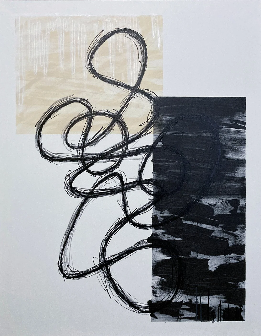 Cameron Omega, "Untitled 9," acrylic on canvas, 40 x 30 inches.