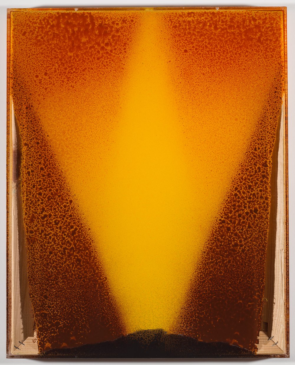 Aleksy Cisowski, "Untitled (19.03.2026)," acrylic on plexiglass, 20 x 16 x 1.5 inches.