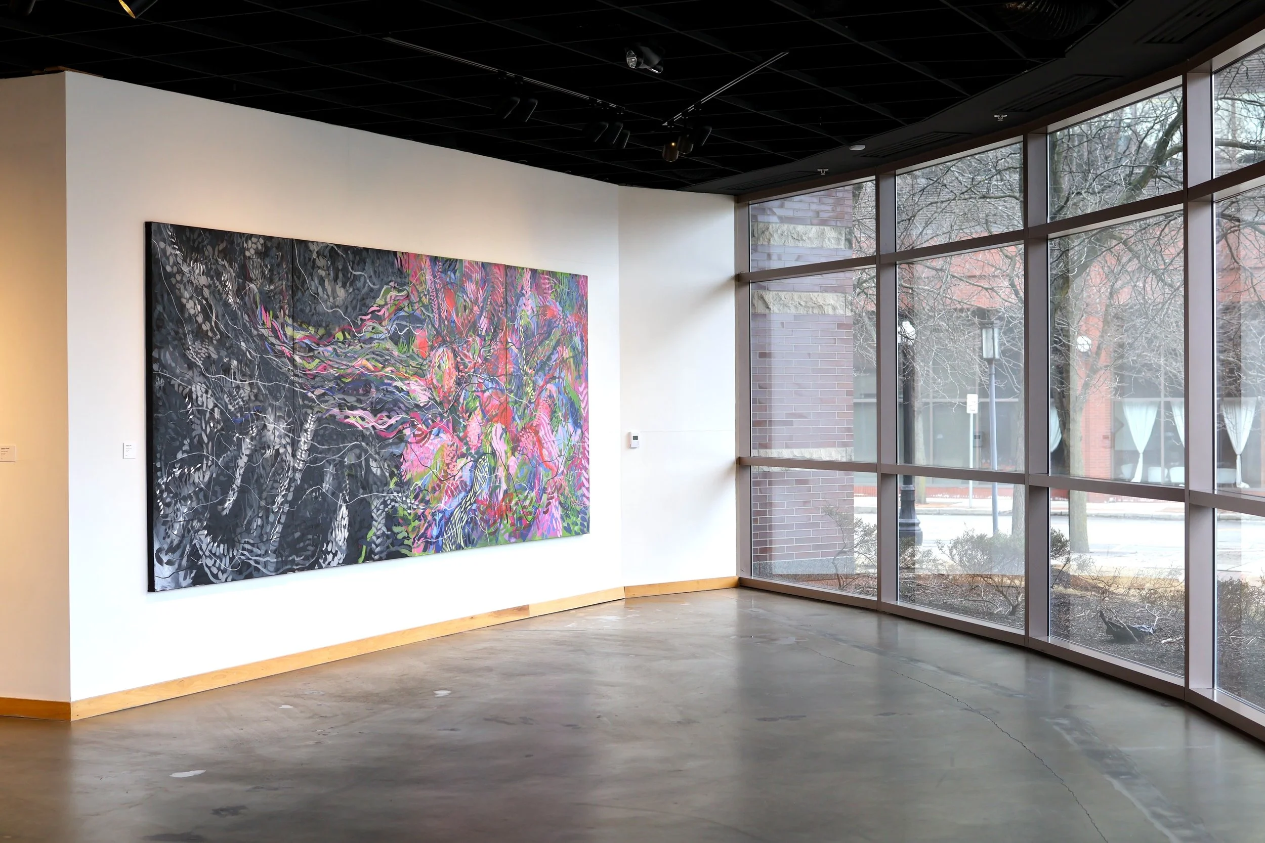 Kathleen Pahl, "Between Light and Shadow," installation view.