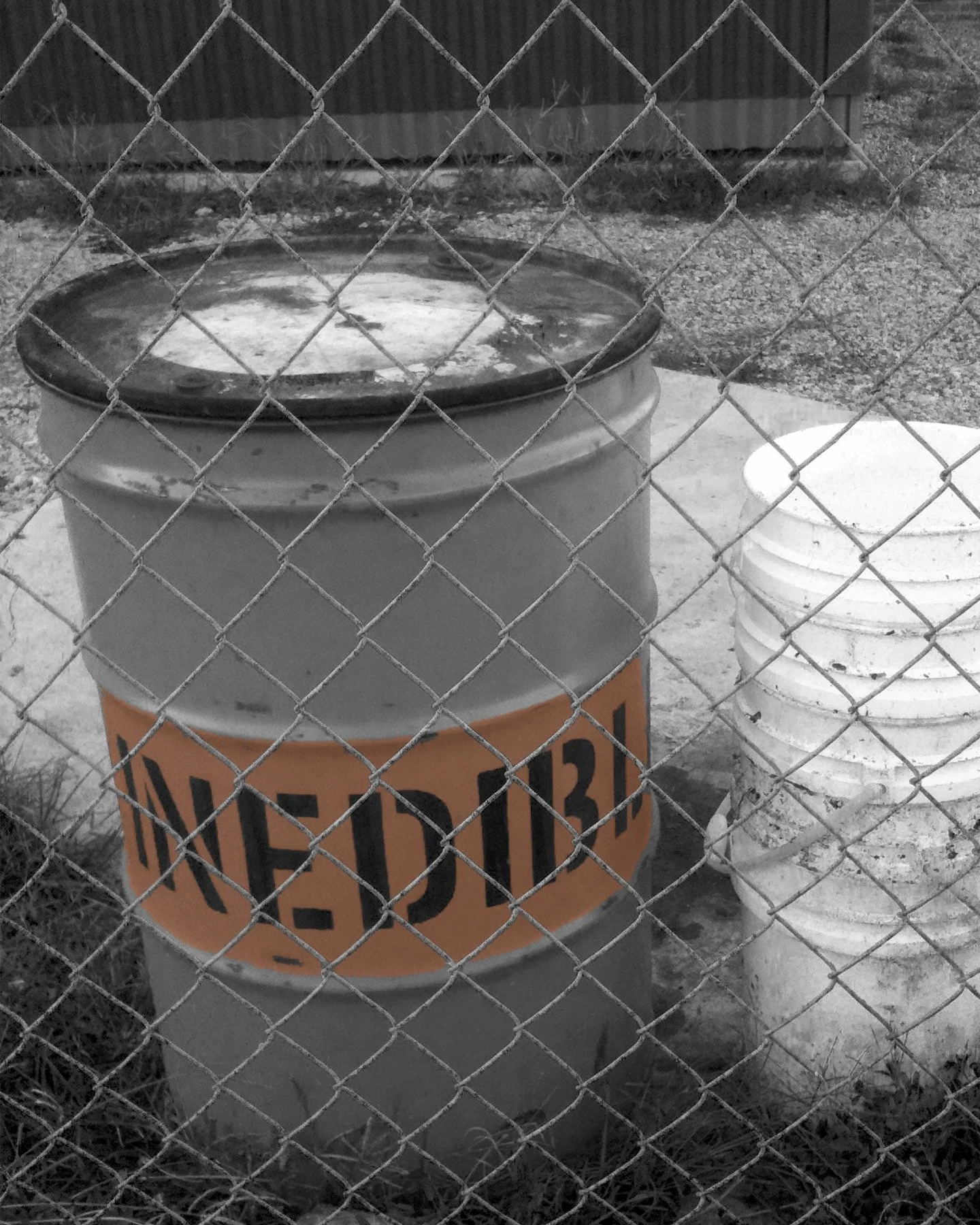 Anthony Borton, "Do Fences Make Good Neighbors? (w/apologies to Robert Frost)," digital photography, 24 x 18 inches.