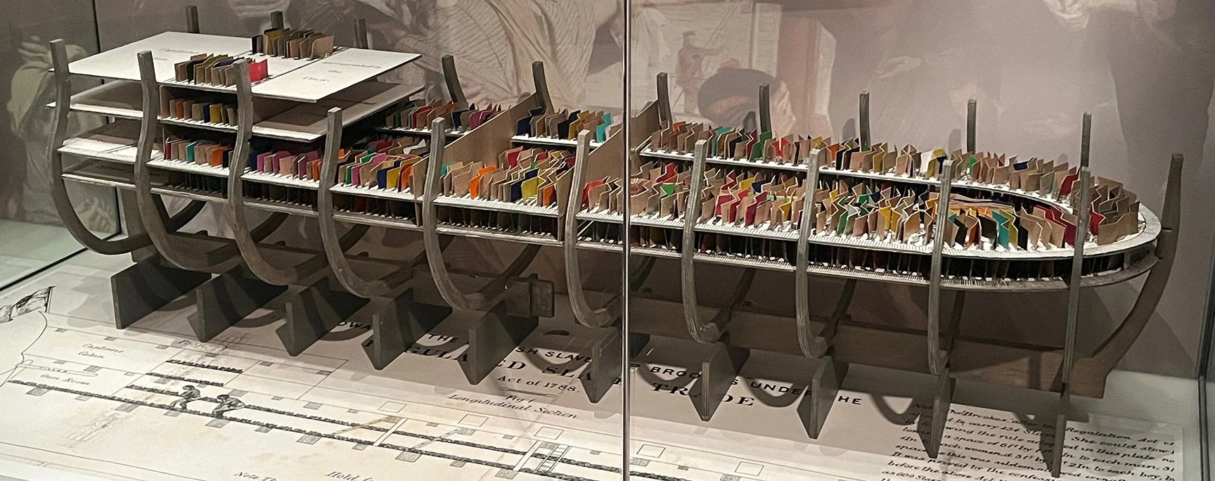 Elgin Cleckley, "BROOKES (REVISITED)," pins, strings, wood, 36 x 72 x 24 inches.