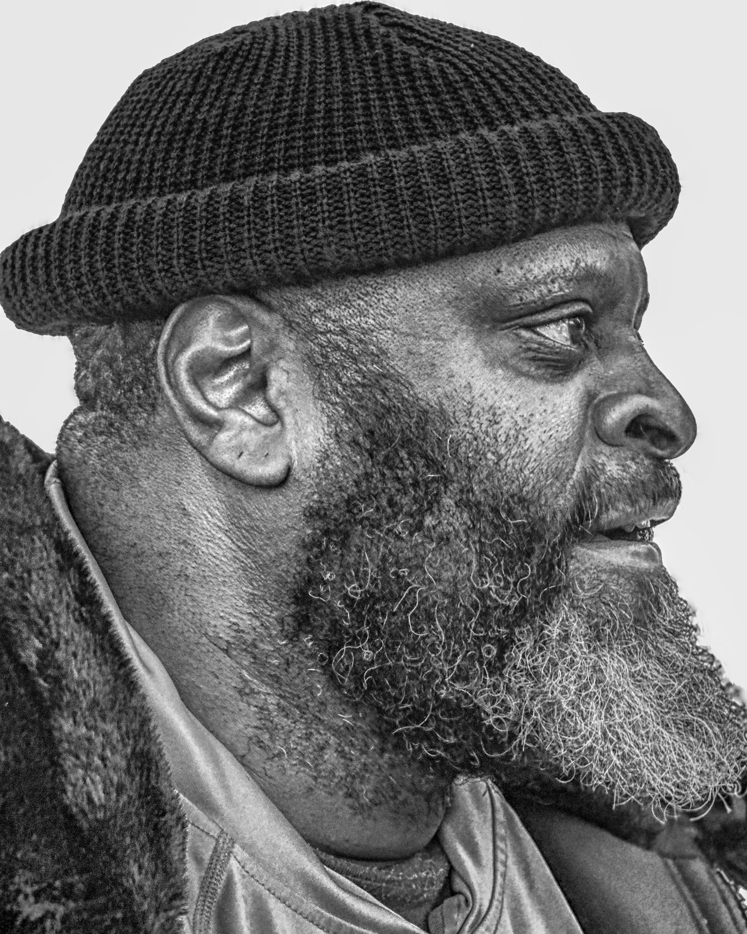 Andrew Wohl, "Bernard in Profile," digital photograph printed on archival luster photo paper, 12 x 8 inches.