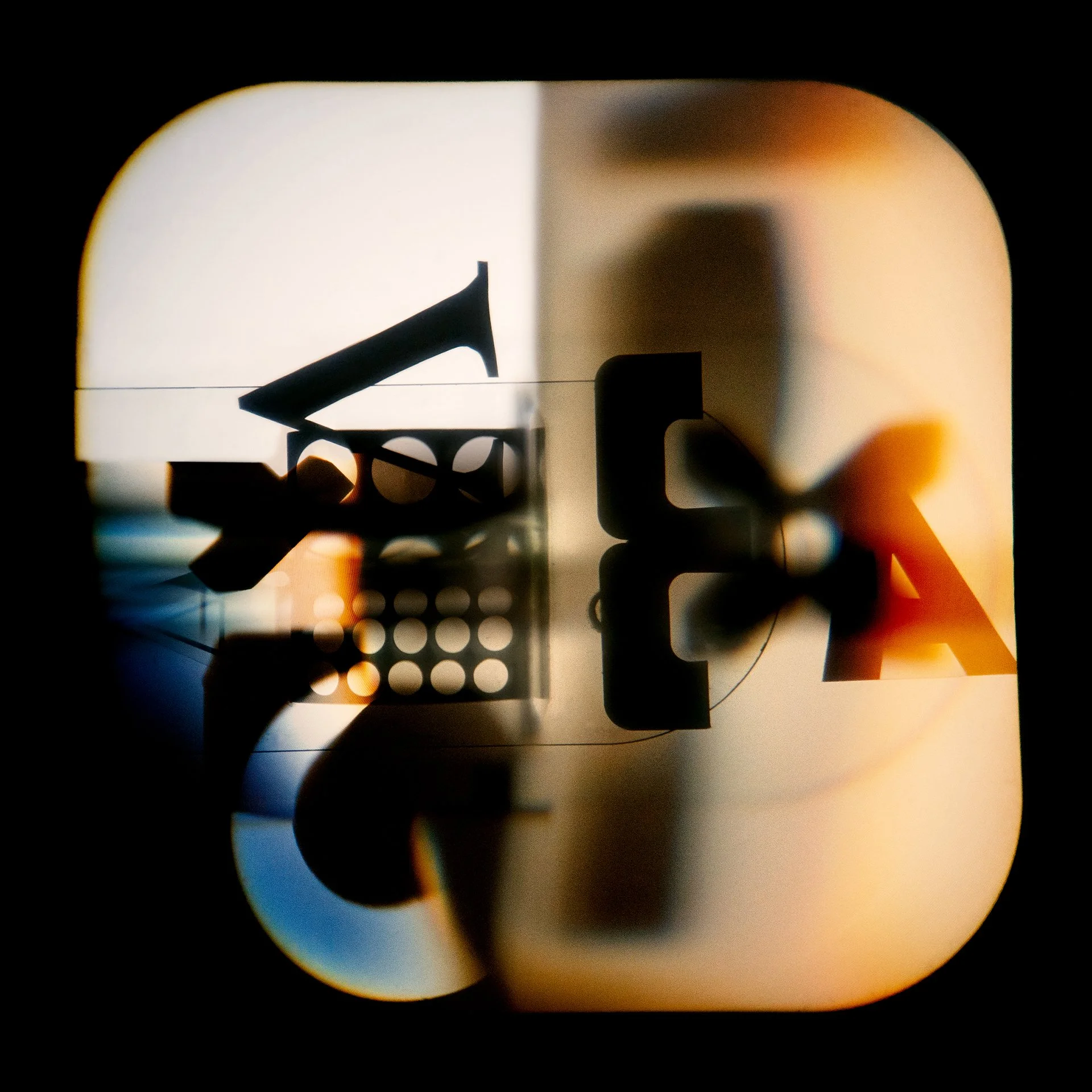 Mario F. Bocanegra Martinez, "Tipográfico Seis," digital photograph, inkjet prints on metallic photo paper, 14 x 14 inches.