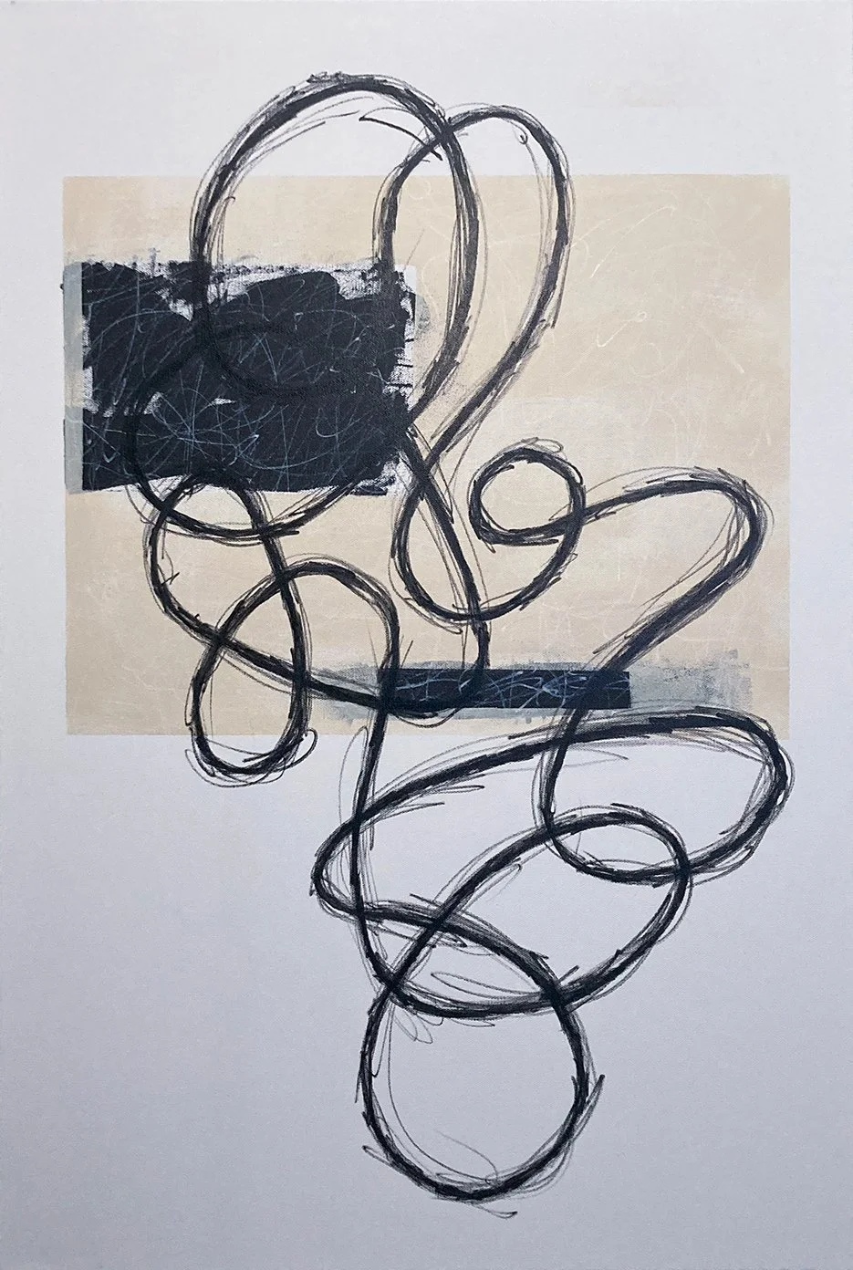 Cameron Omega, "Untitled 6," acrylic on canvas, 36 x 24 inches.