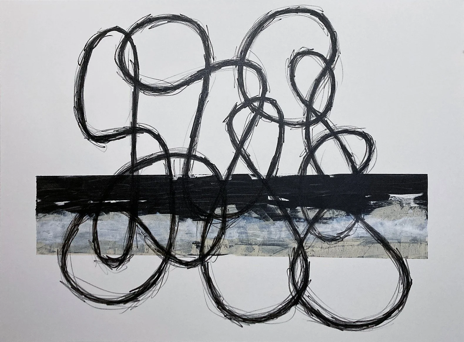 Cameron Omega, "Untitled 3," acrylic on canvas, 30 x 40 inches.