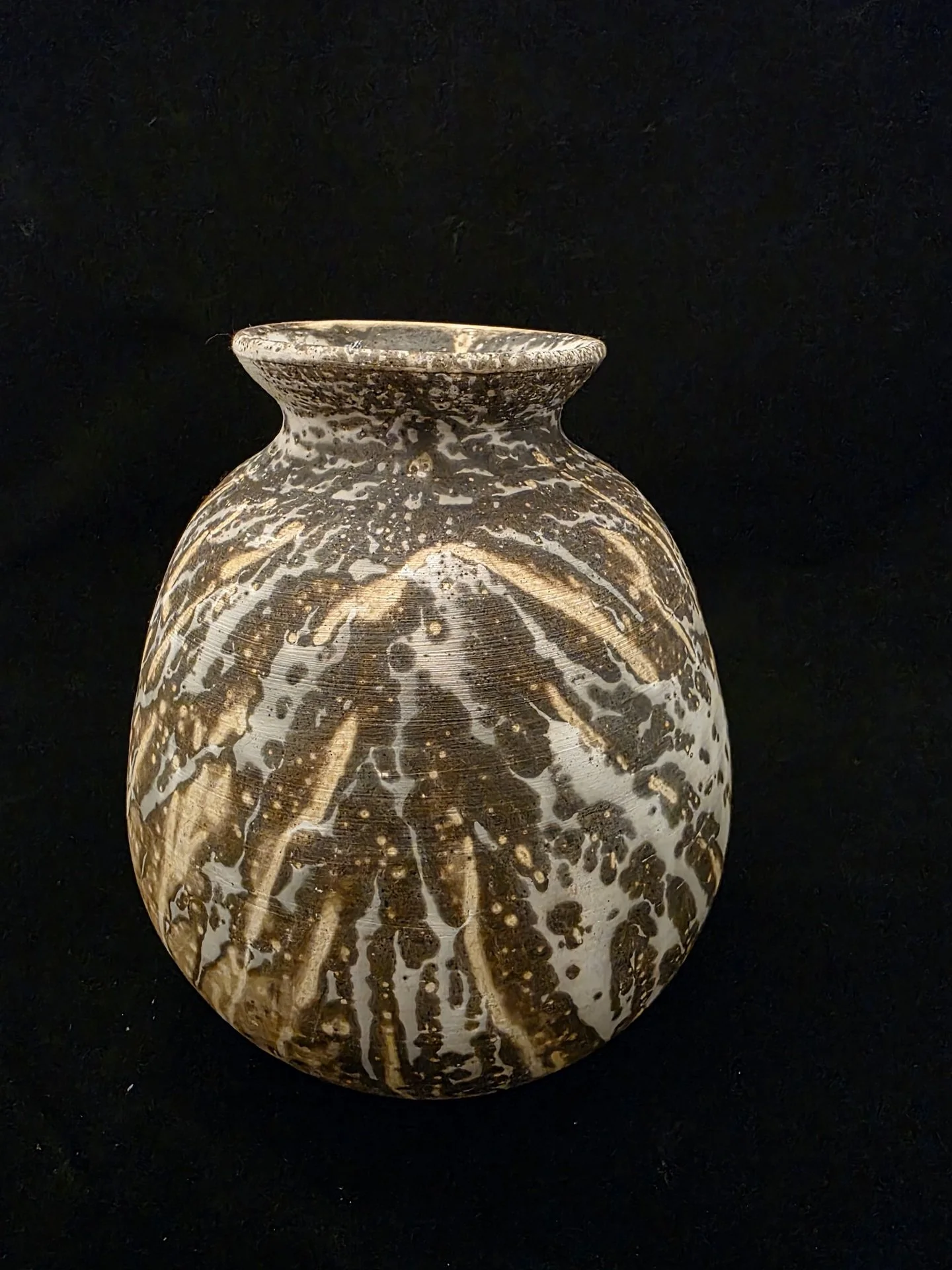 Lilly Anspach, "Catalyst," raku clay, 6.5 x 5.5 x 6.5 inches.