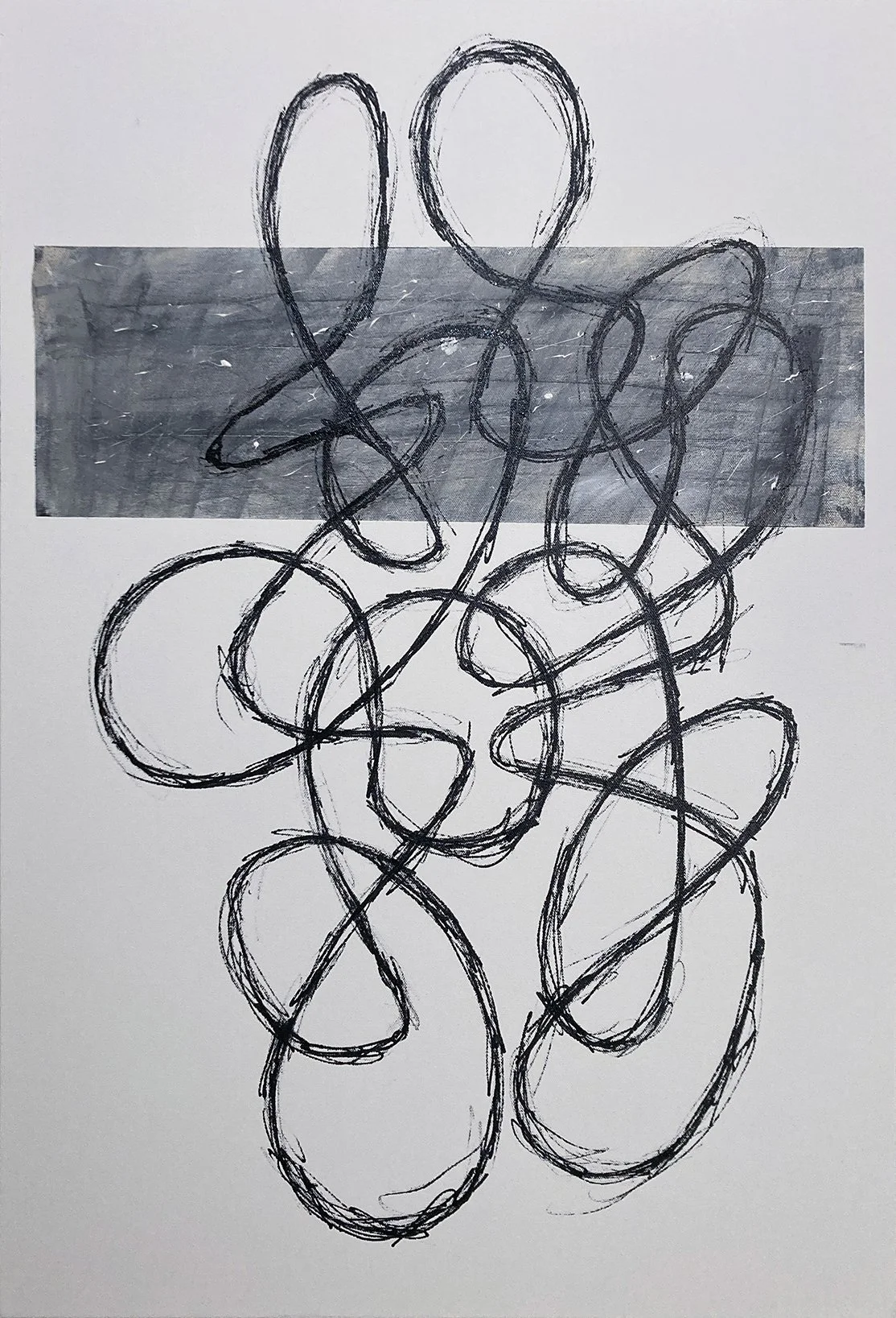 Cameron Omega, "Untitled 1," acrylic on canvas, 36 x 24 inches.