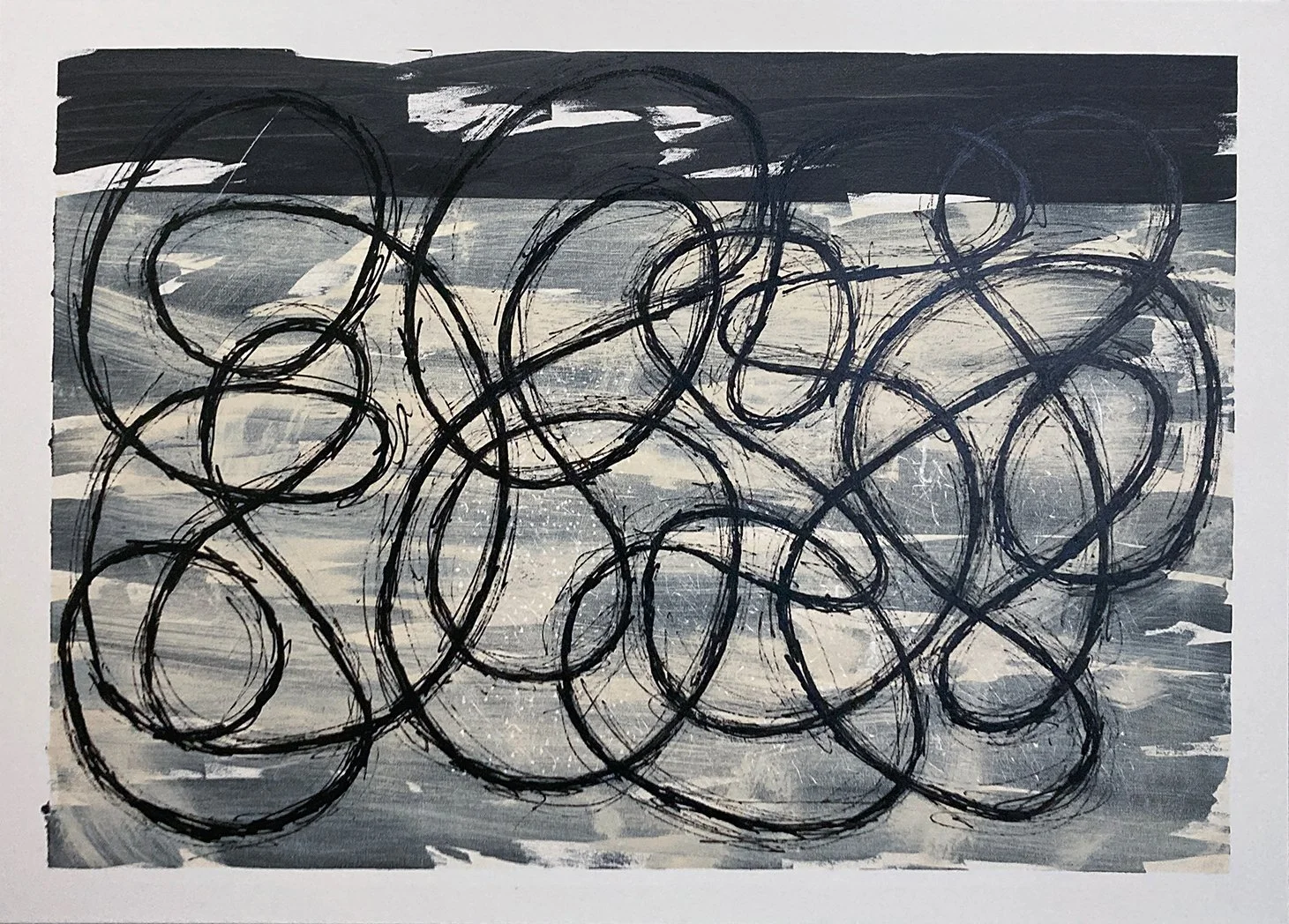 Cameron Omega, "Untitled 7," acrylic on canvas, 30 x 40 inches.