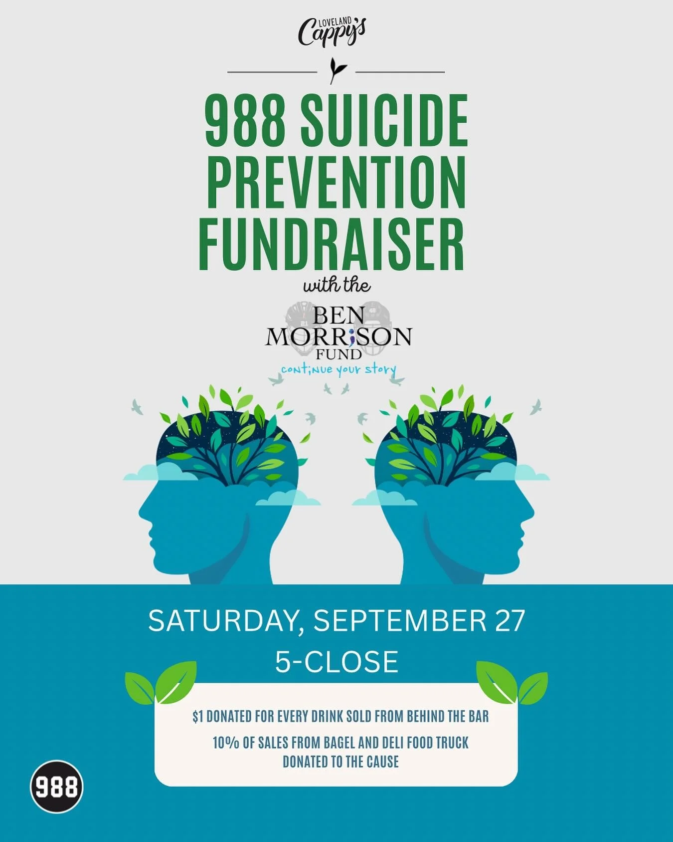 Come out tonight and join us in supporting @teamforben in our annual mental health awareness event. 

🍻 Raise a Glass, Funds &amp; Awareness! 💜💚
We&rsquo;ve got great drinks and good company. Every sip counts toward change!

#DoItForBen #RaiseAGla