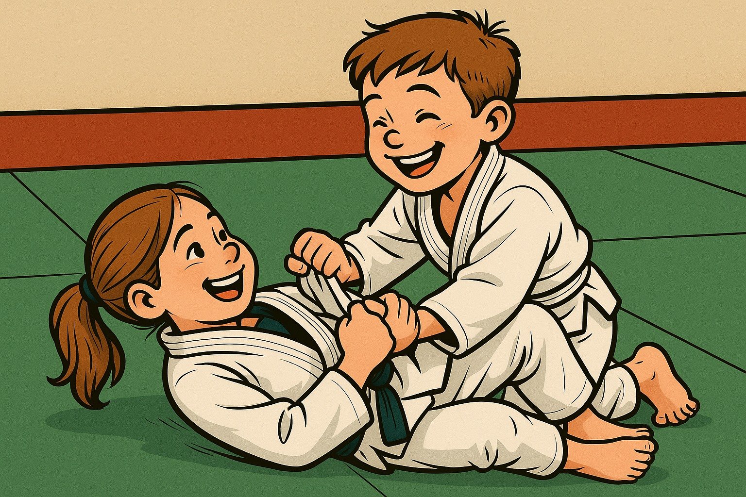 🥋✨ Seit &uuml;ber einem Jahr bieten wir nun unser BJJ-Kindertraining an &ndash; und wir k&ouml;nnten nicht stolzer sein auf die Entwicklung unserer kleinen K&auml;mpferinnen und K&auml;mpfer! 💪👧🧒

Gerade in der heutigen Zeit, in der Kinder immer 