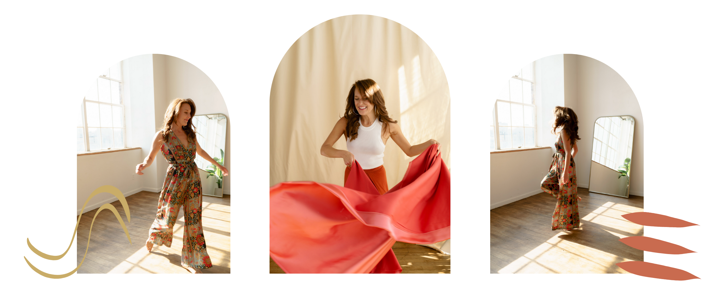 woman dancing expressively