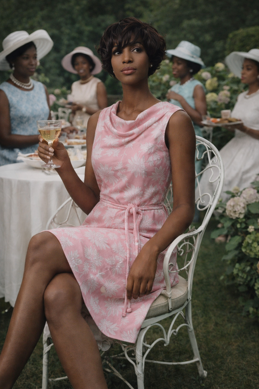 1960s R&K Originals pink floral dress