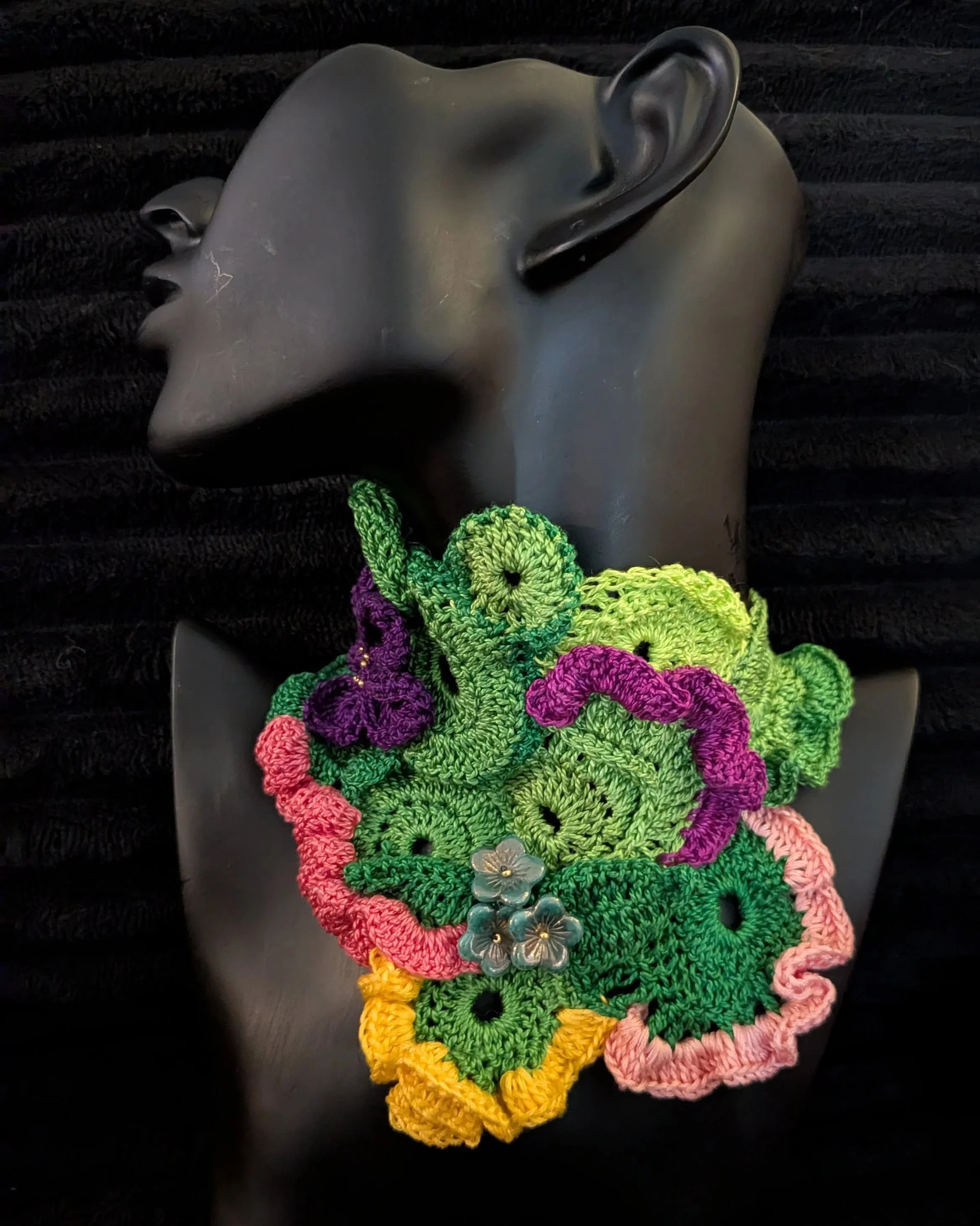Free Form Crochet necklace/choker