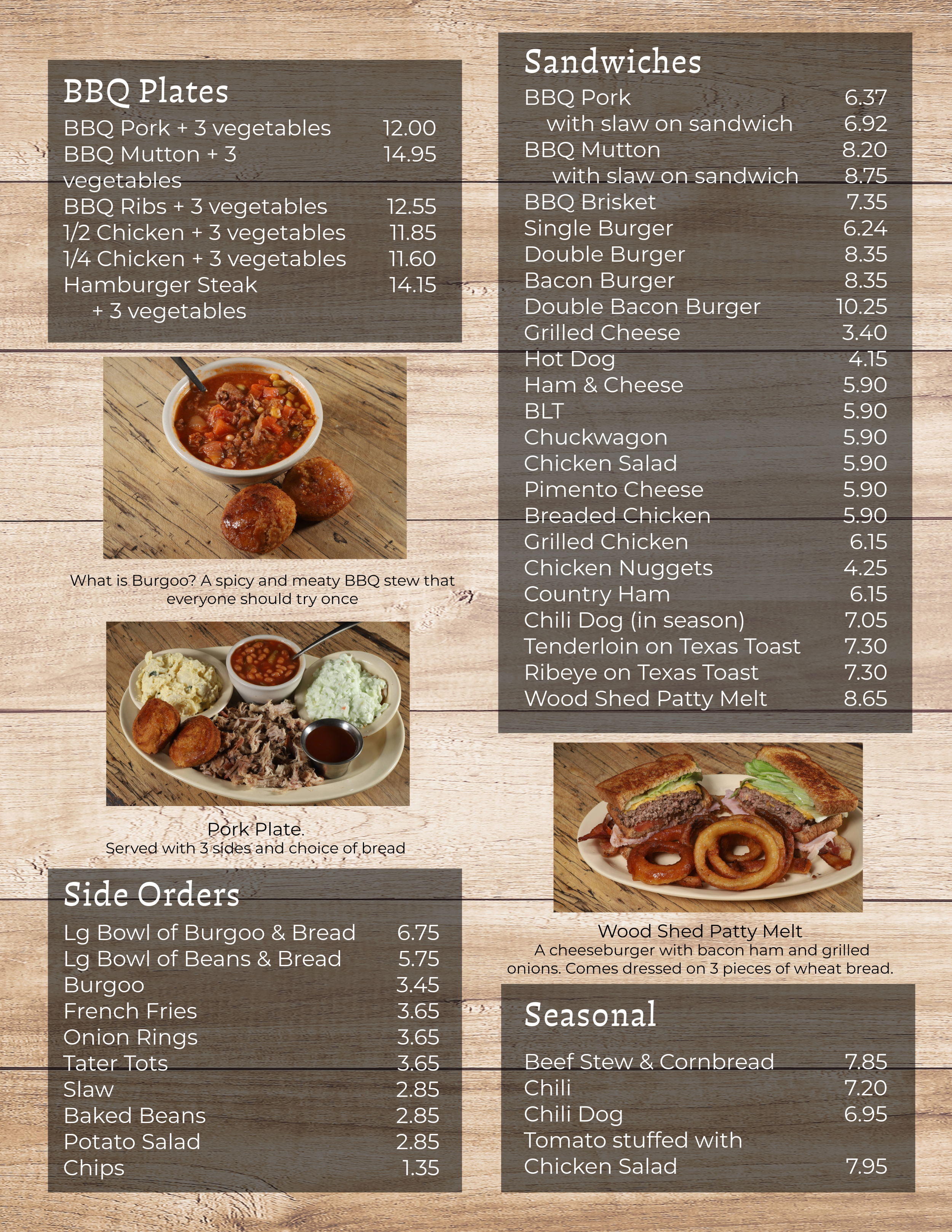 Menu Page 2