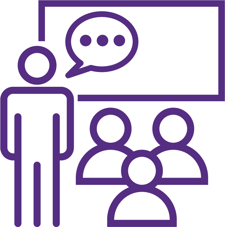 Hybrid learning session combining in-person and virtual participants