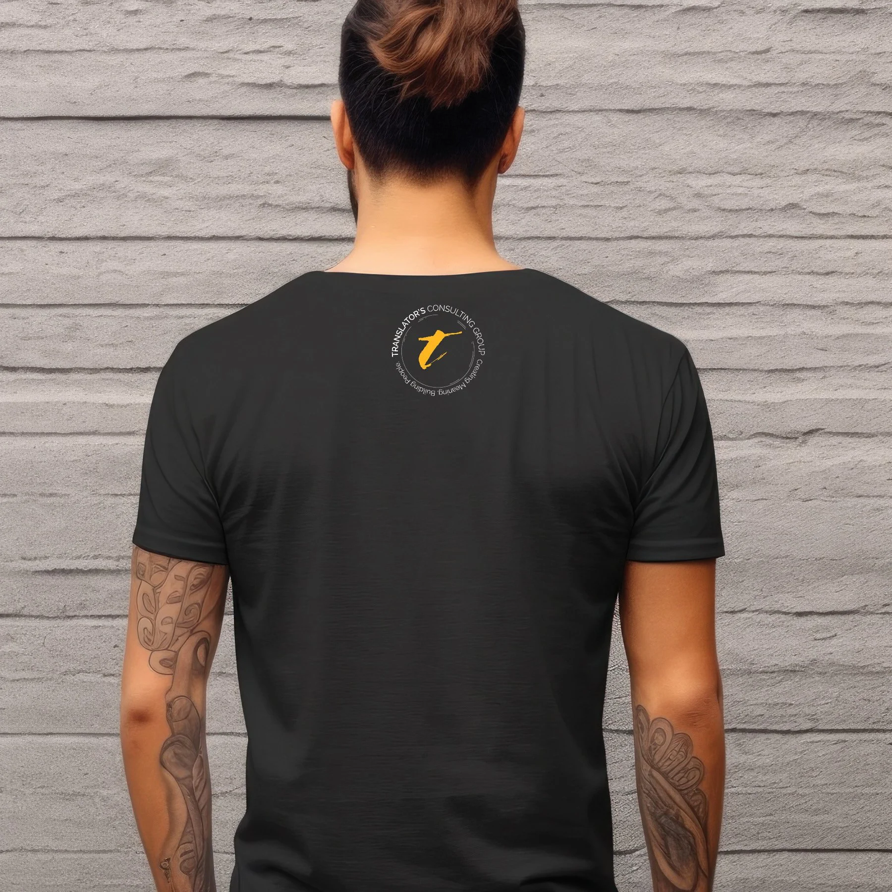 6 TCG Tshirt Website Product Image_Person Wearing Tshirt_Back_Listen Like It Matters.jpg