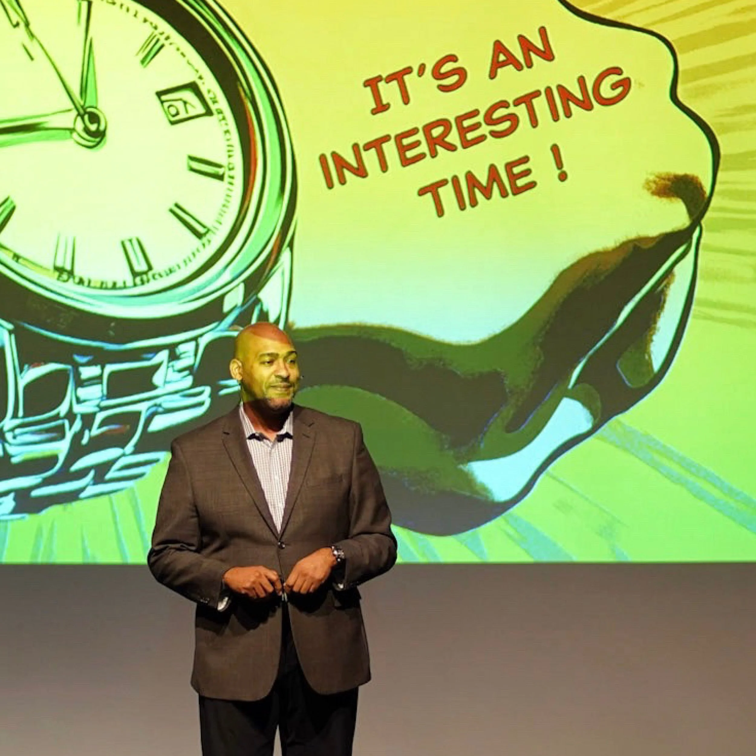 Tim Terrentine delivering a leadership keynote focused on culture and clarity