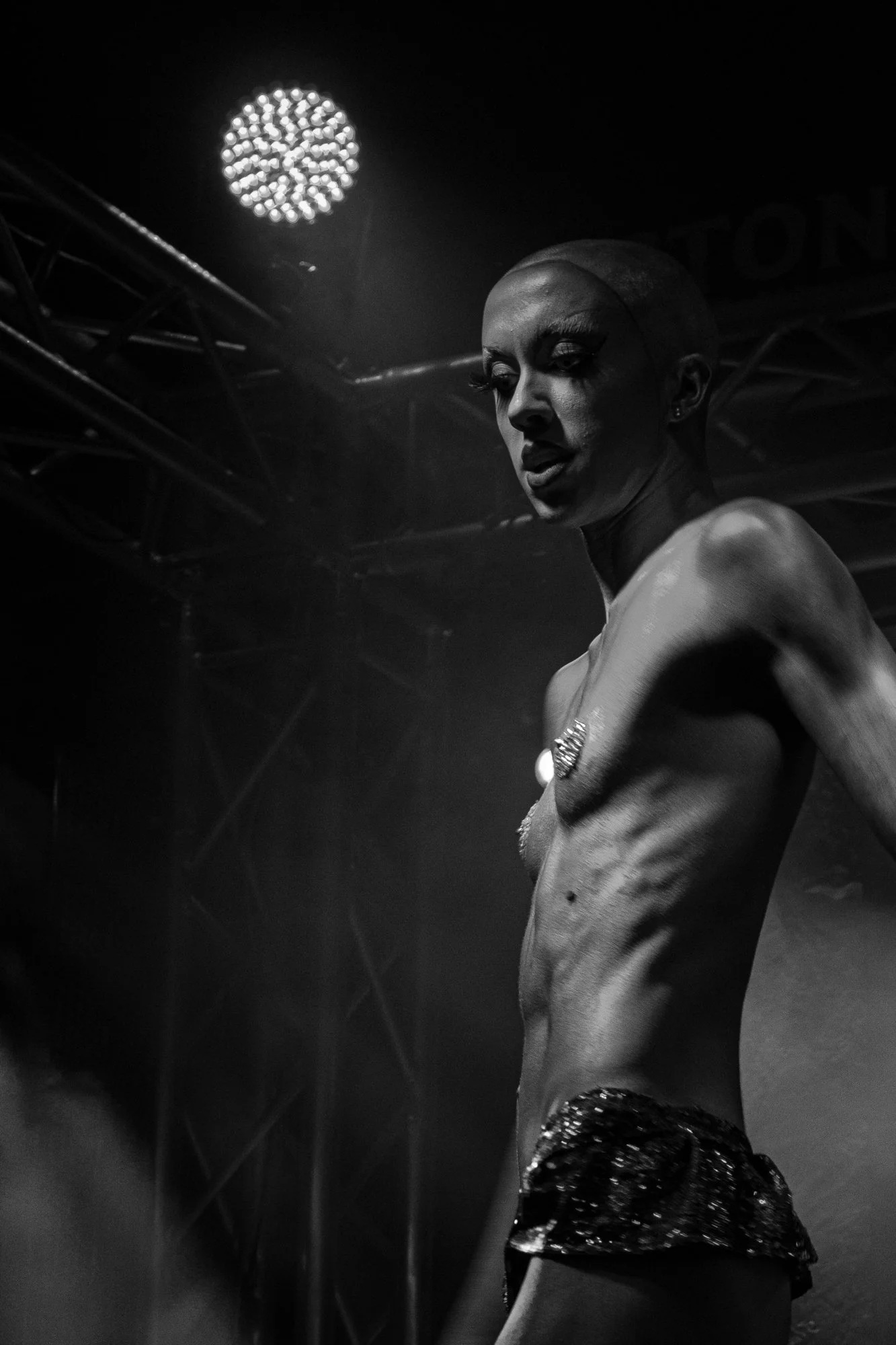 Portrait, photo, monochrome, drag, performance