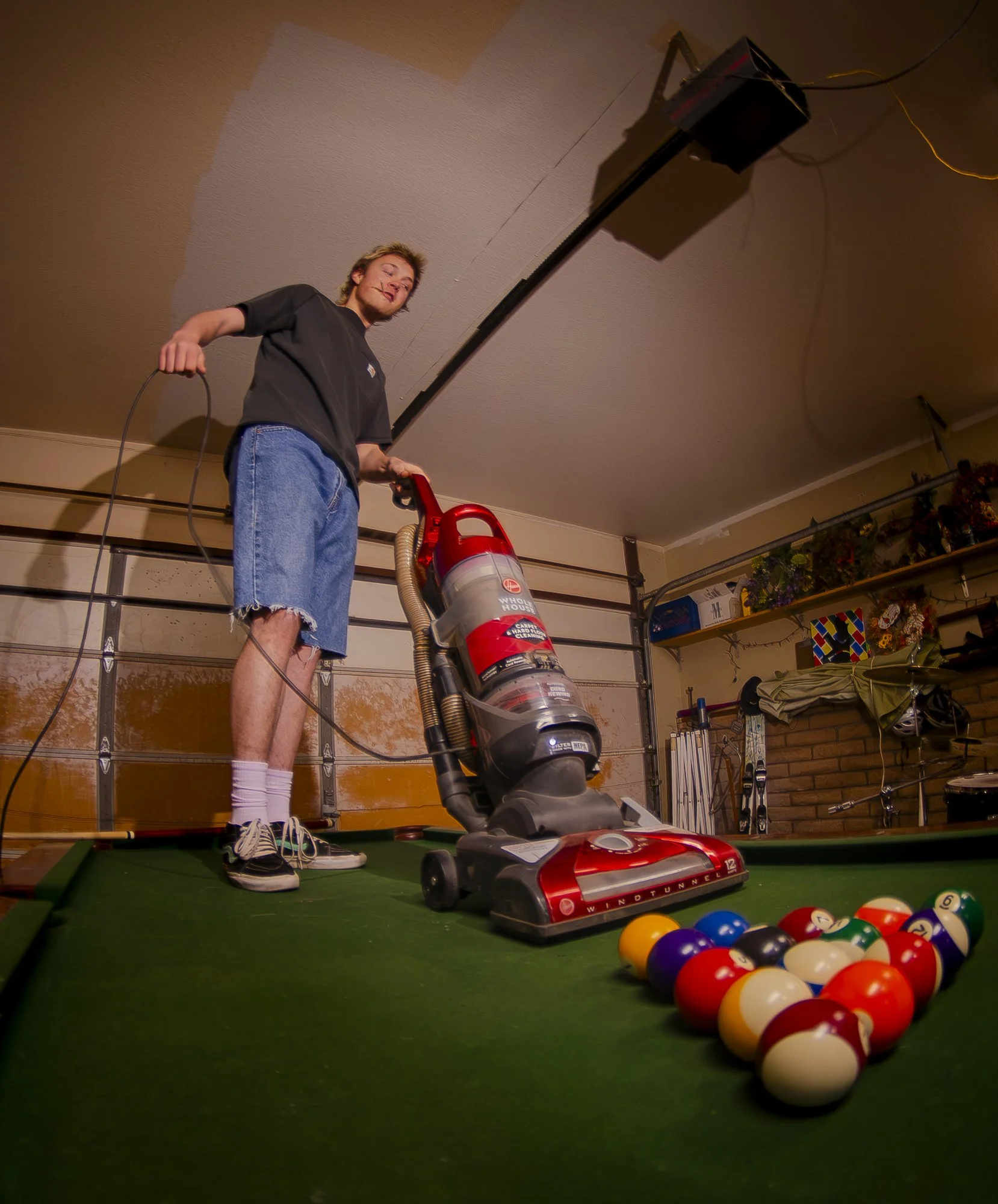 portrait, photo, color, billiards, vacuum